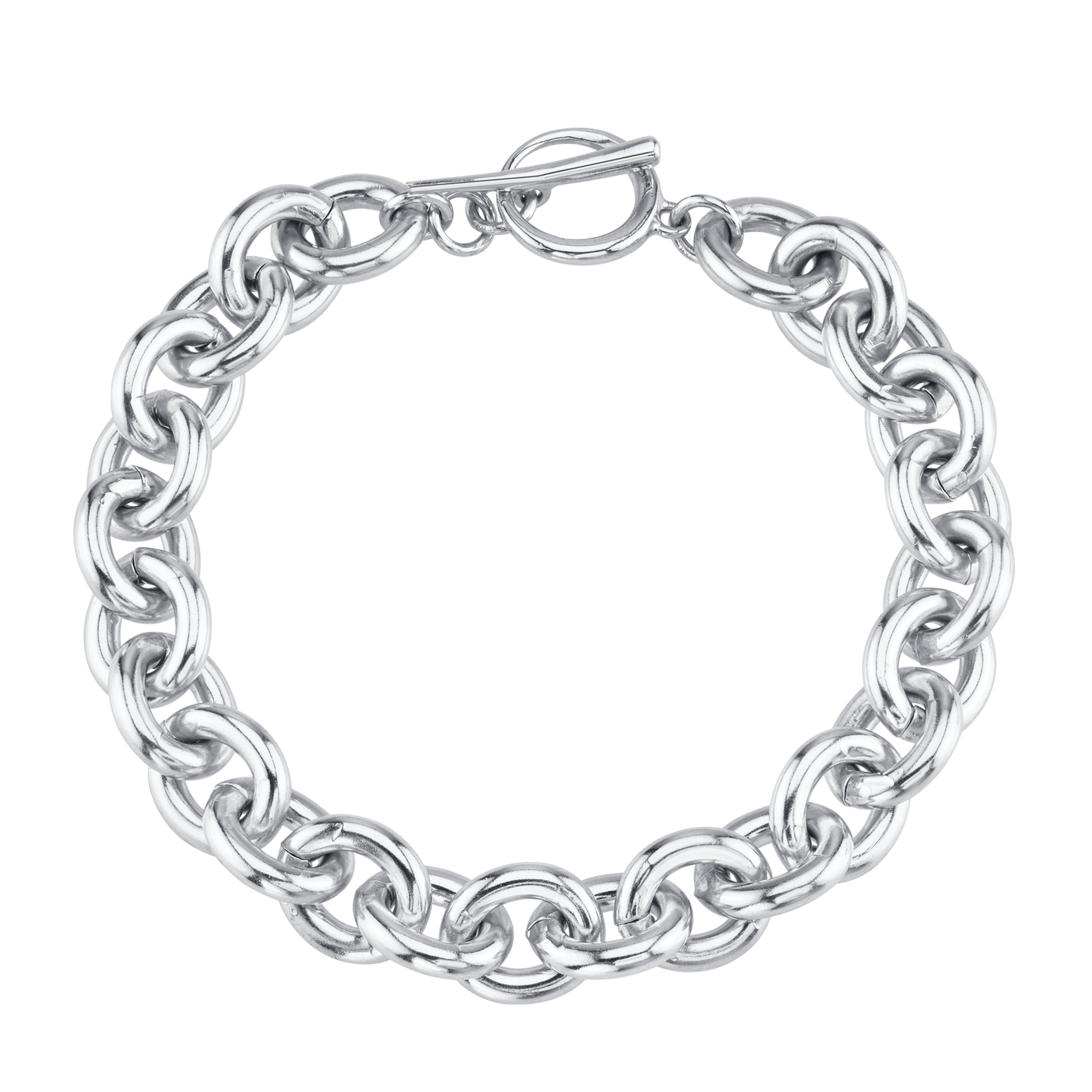 Chain bracelet featuring a tusk clasp in sterling silver - Gabriela Artigas
