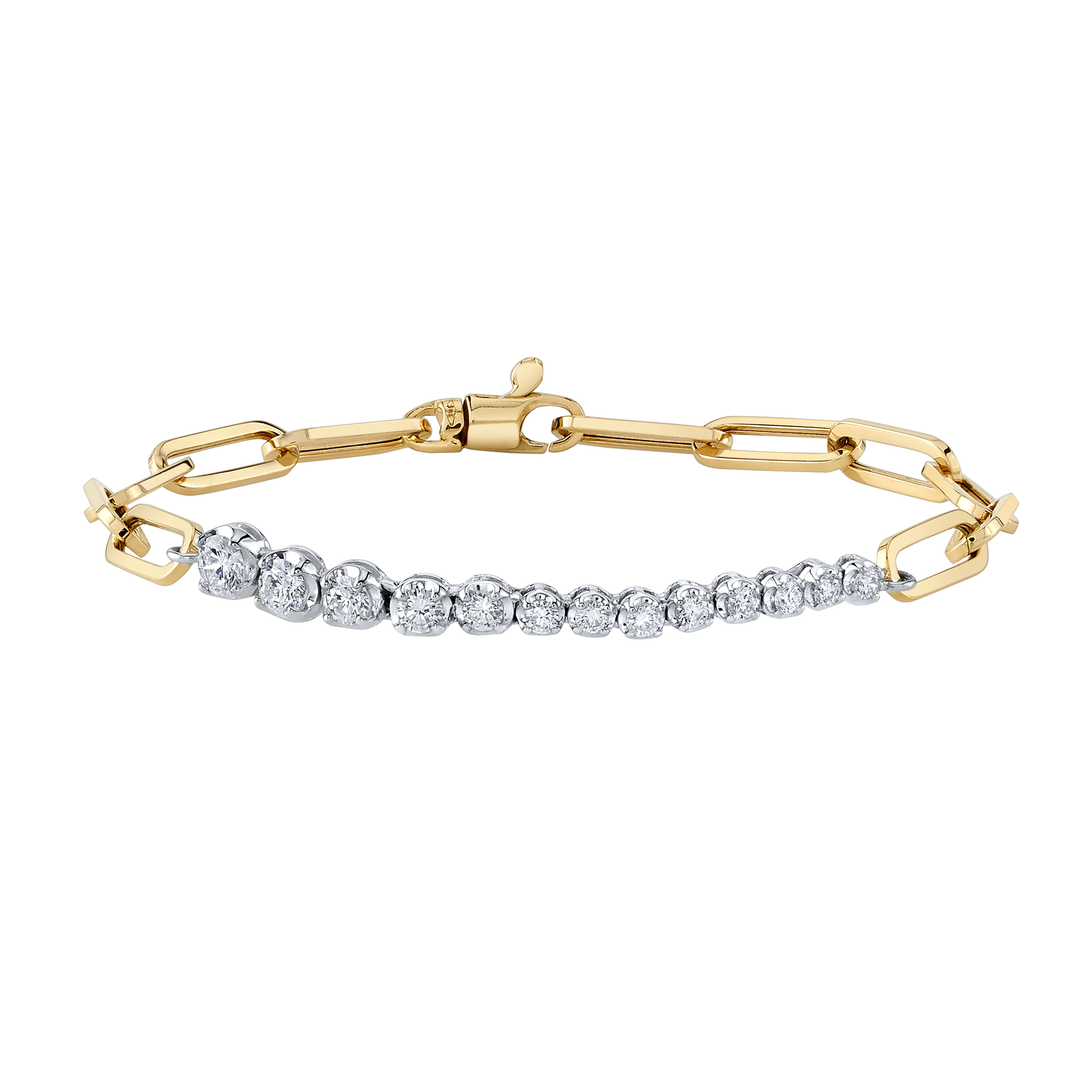 Ascending Diamonds on Chain Tennis Bracelet - Gabriela Artigas