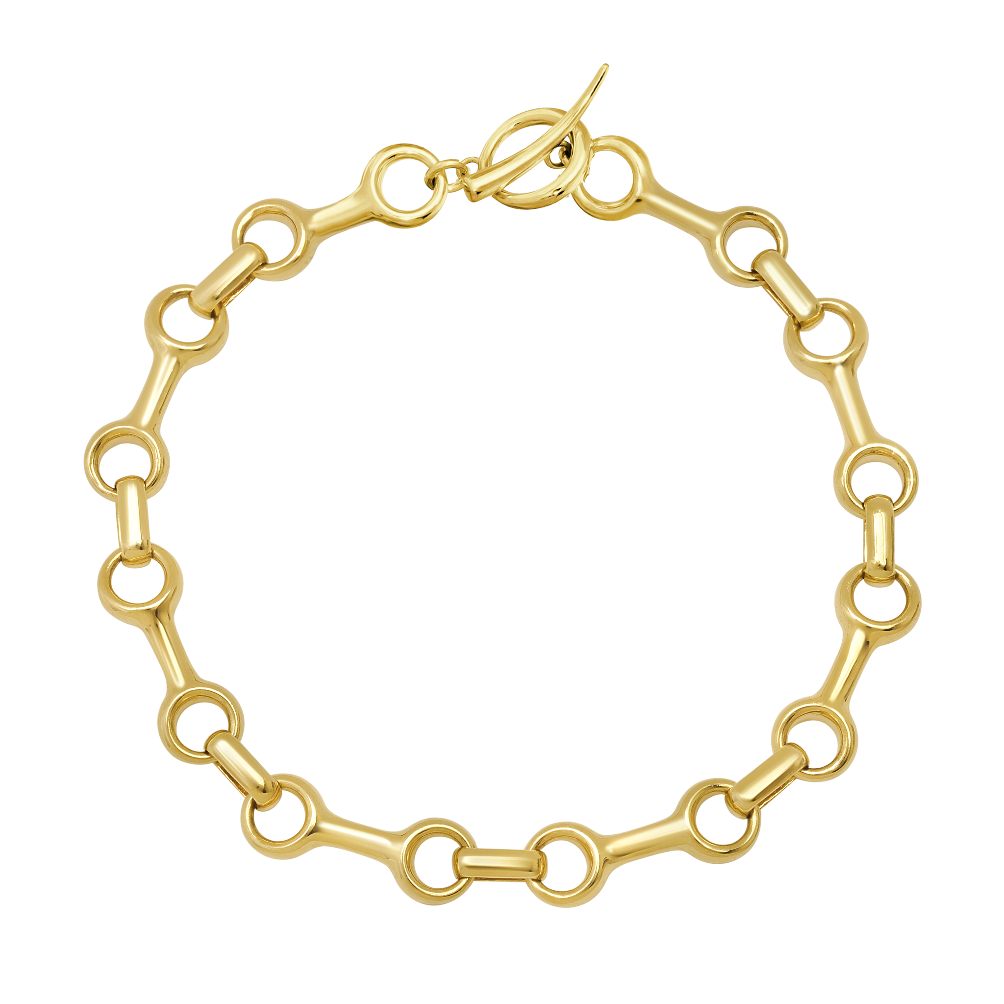 25mm Double Beam Gold Vermeil Chain Bracelet – This elegant bracelet features bold 25mm double beam links crafted in rich gold vermeil. - Gabriela Artigas