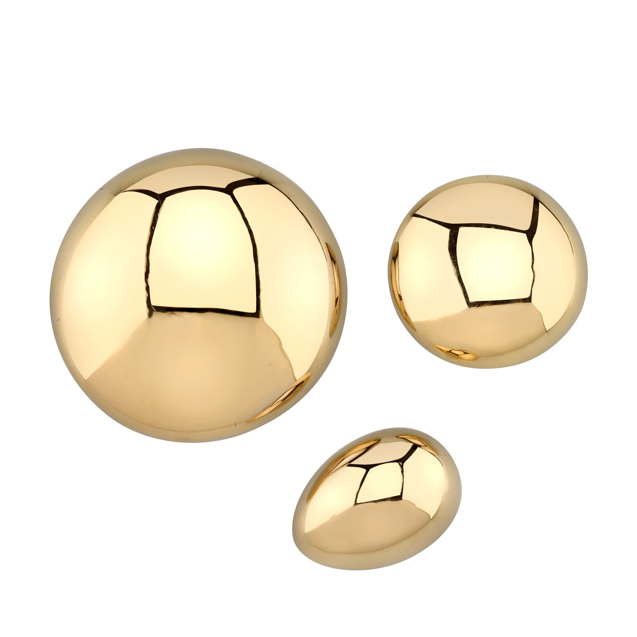 Modern Puddles Paperweights in egg and circle shapes, subtly sophisticated and functional, perfect for elevating home decor with finesse - Gabriela Artigas