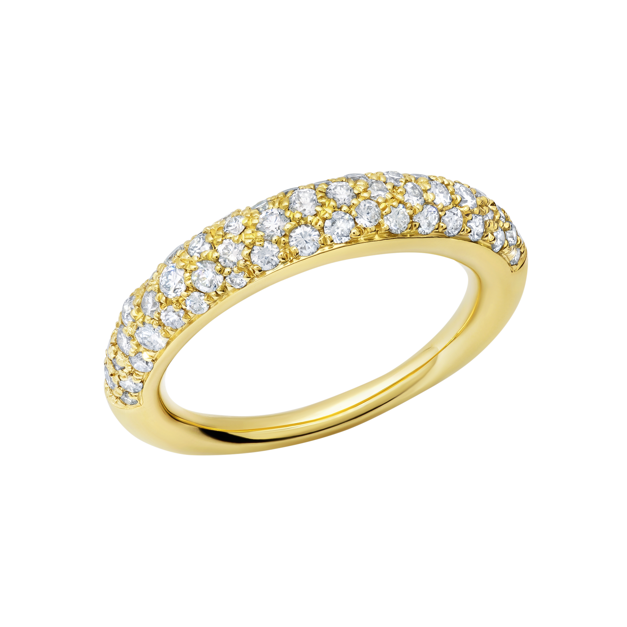 Rising Tusk Ring with Various Sizes Diamonds - Gabriela Artigas