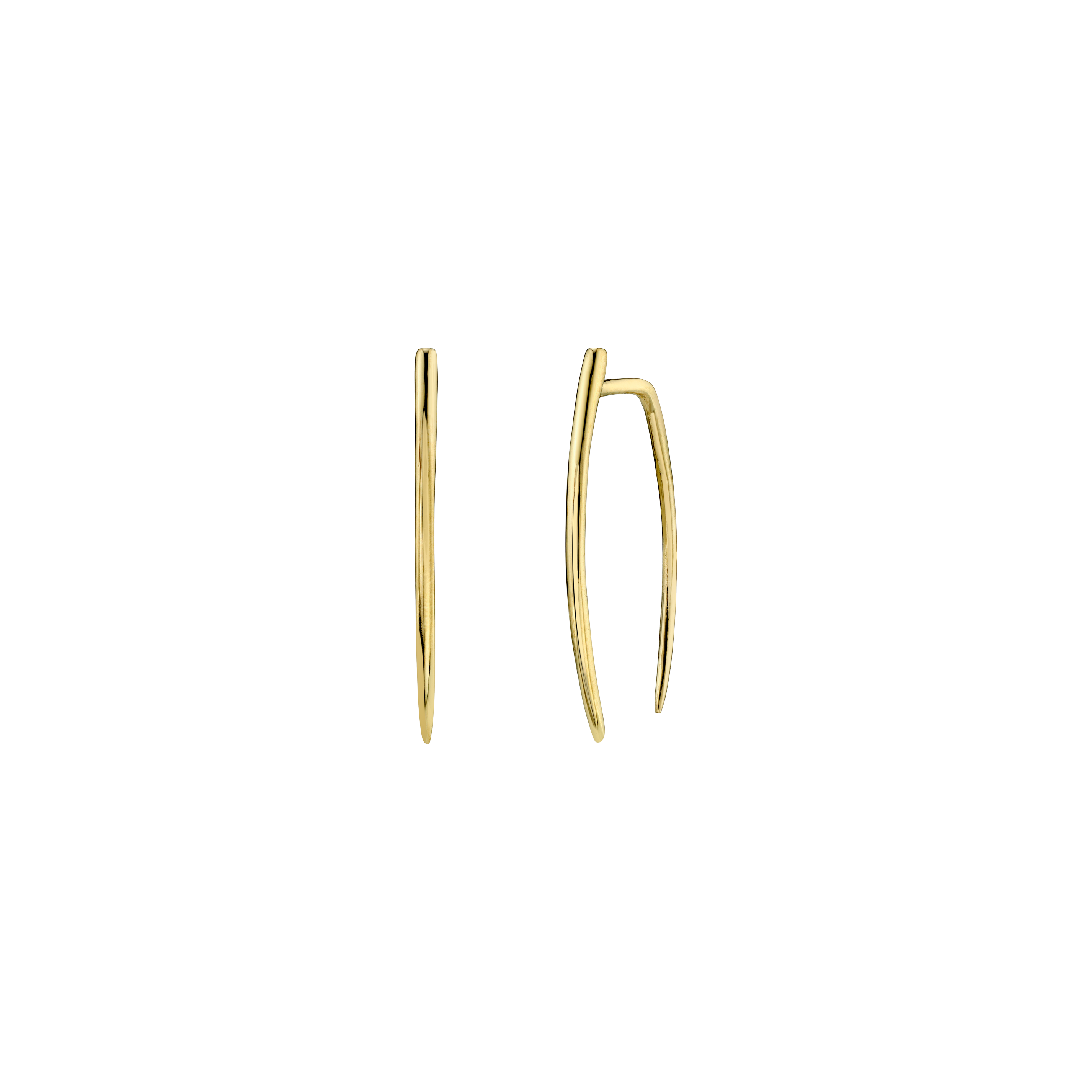 Large Classic Infinite Tusk Gold Earrings - Gabriela Artigas