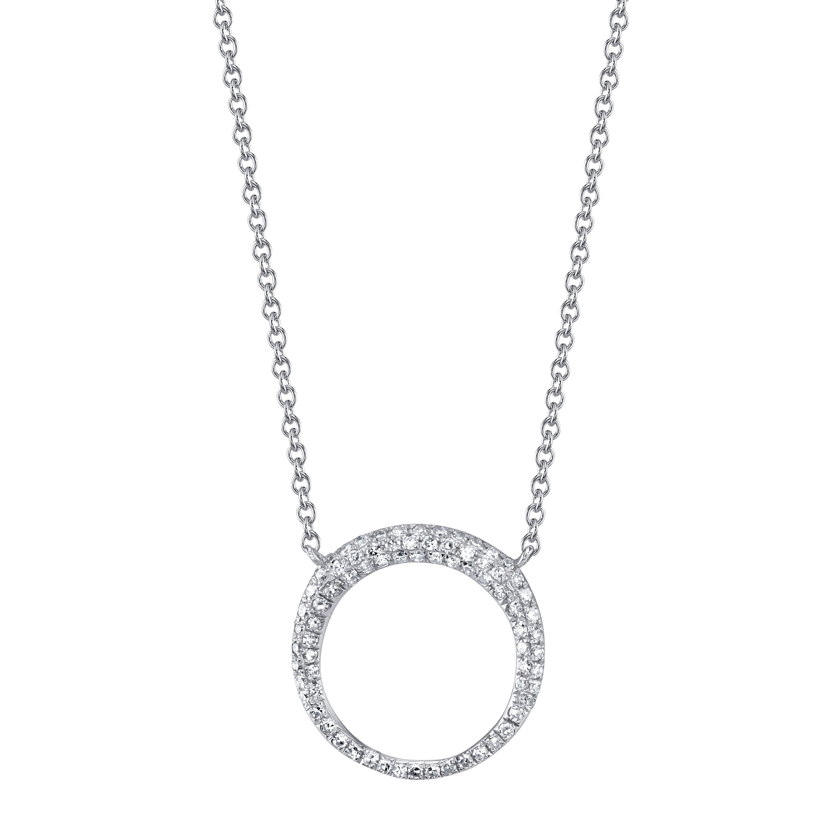 Small Balloon Necklace with White Pavé Diamonds - Gabriela Artigas