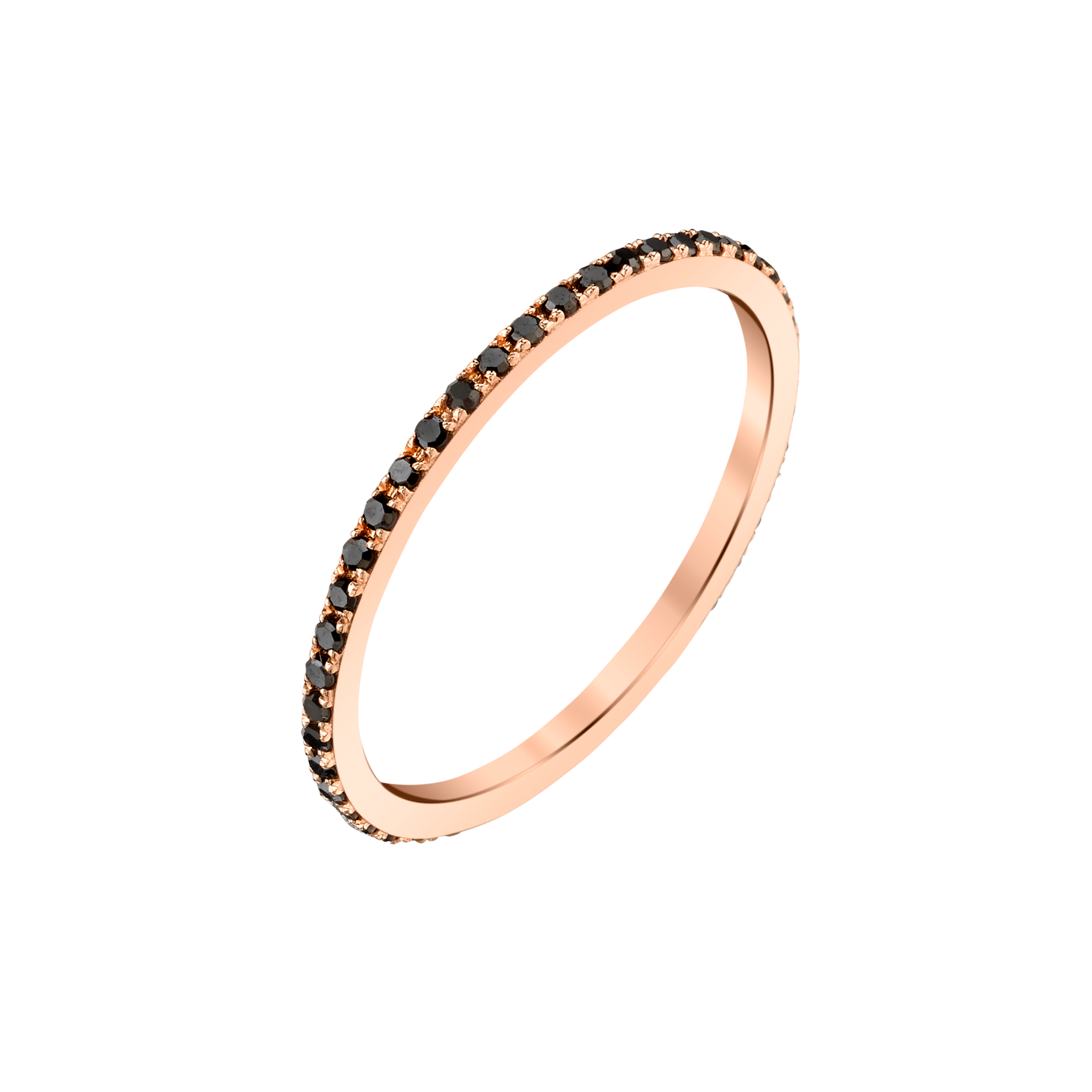 Axis Ring with Black Pavé Diamonds - Gabriela Artigas
