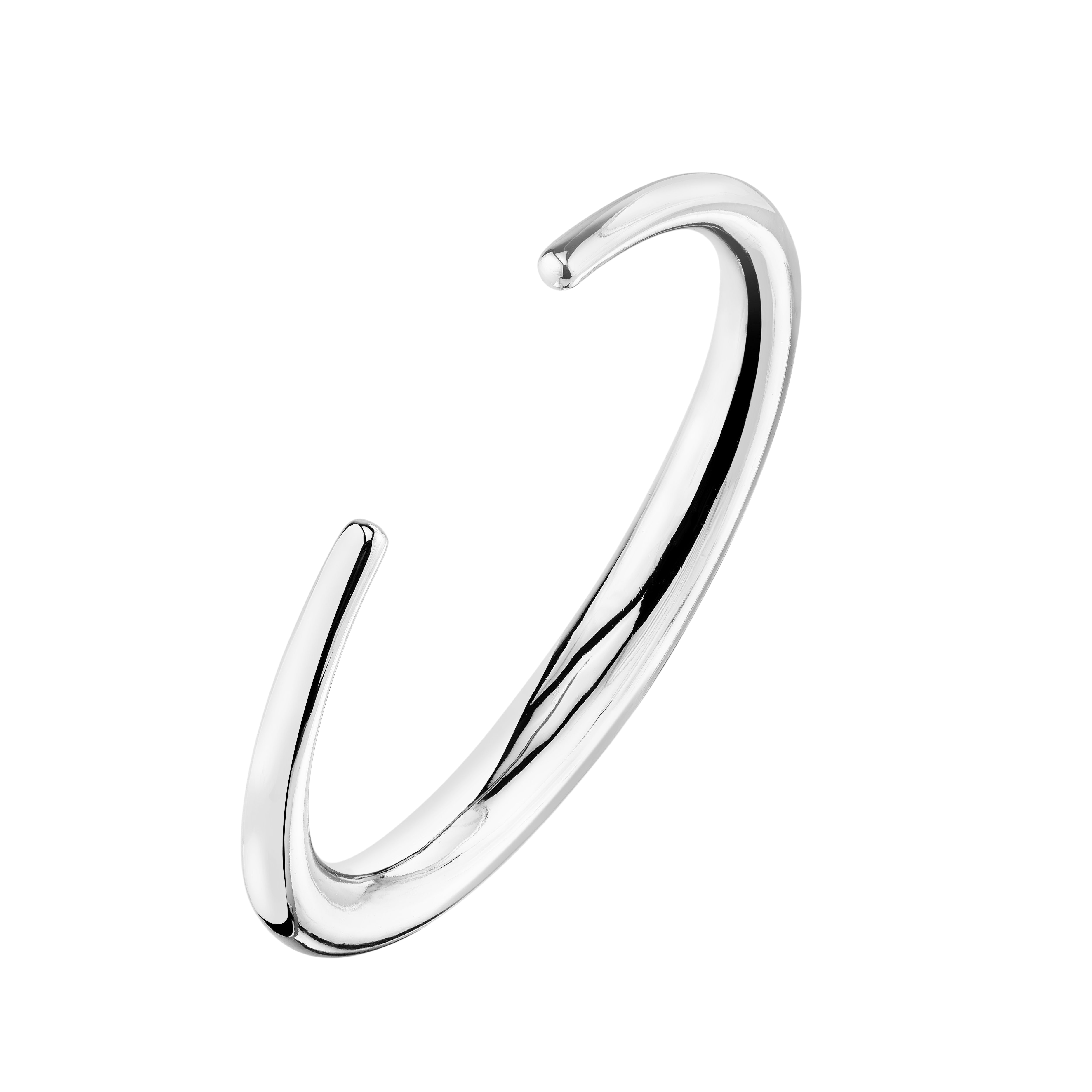 Sterling silver Infinite Tusk elegant bracelet, featuring a tapered, sculptural design that wraps the wrist in modern sophistication - Gabriela Artigas
