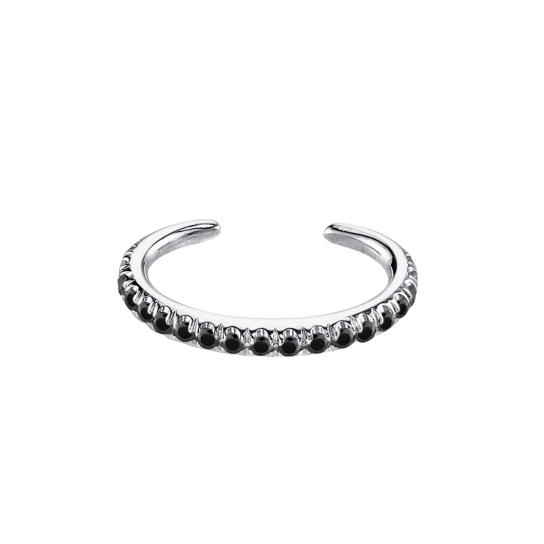 Reloaded Ear Cuff with Black Pavé Diamonds - Gabriela Artigas