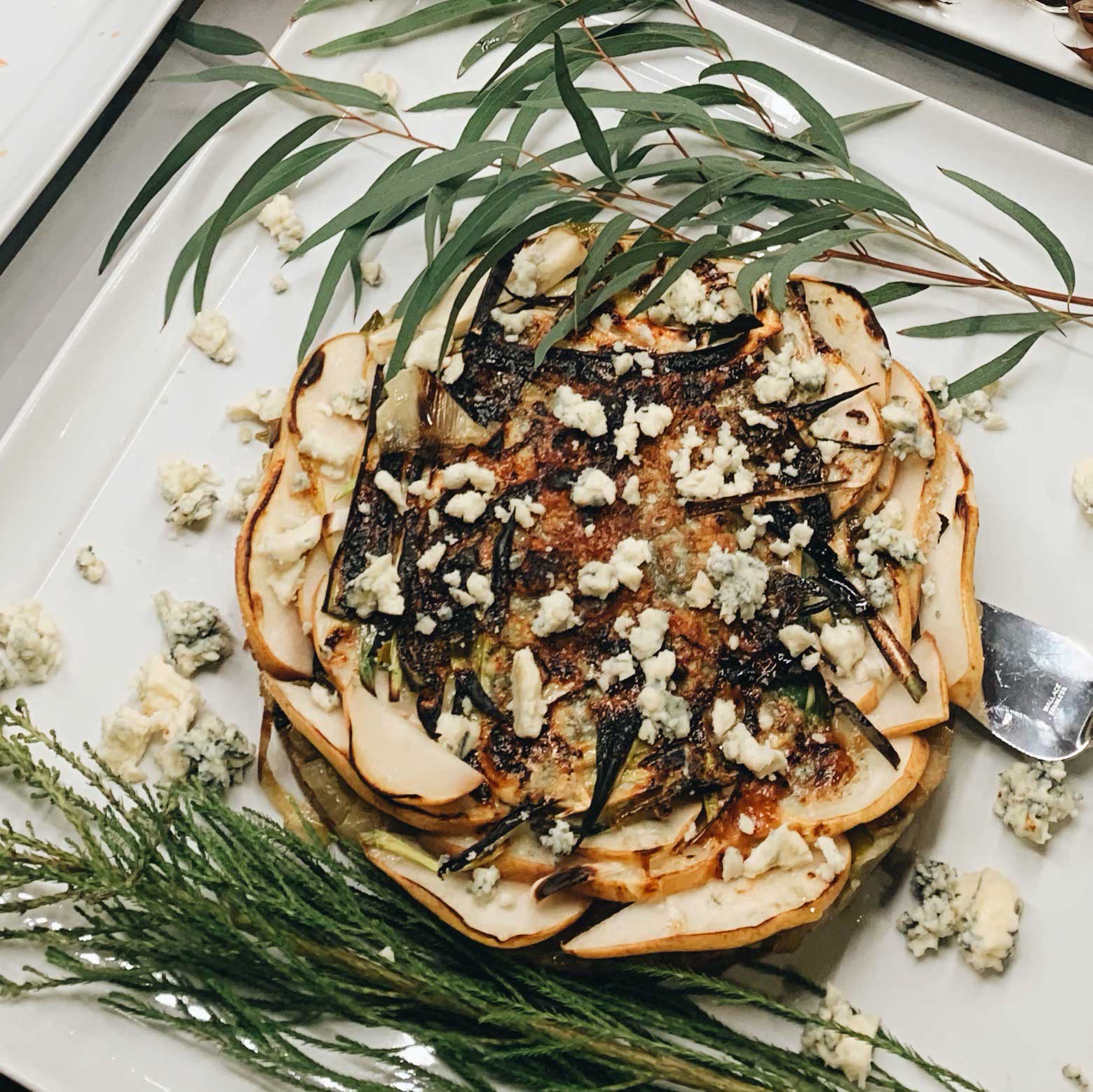 Pear & Stilton Cheese Tart - Gabriela Artigas + CO