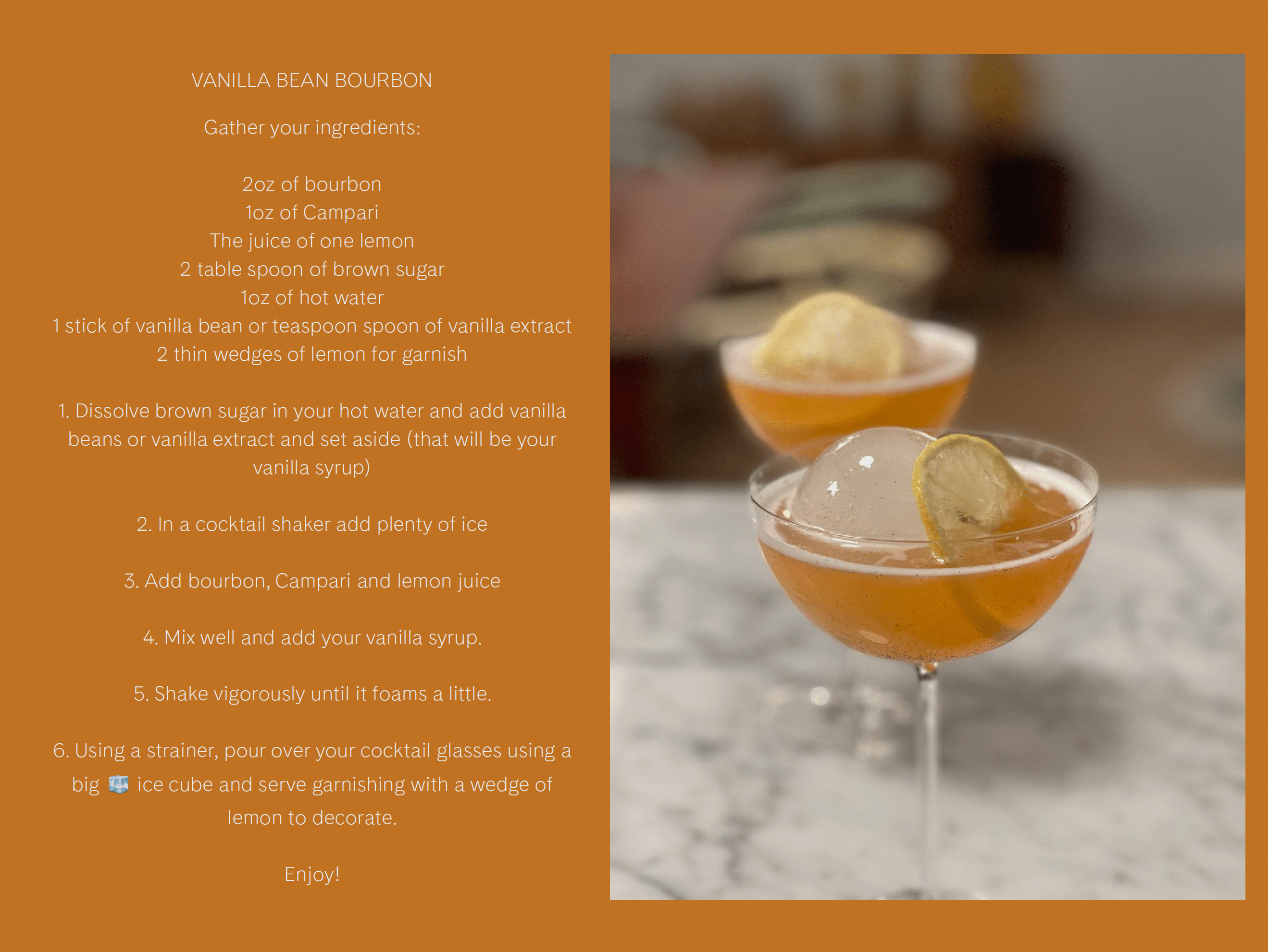 Vanilla Bean Bourbon - Gabriela Artigas + CO