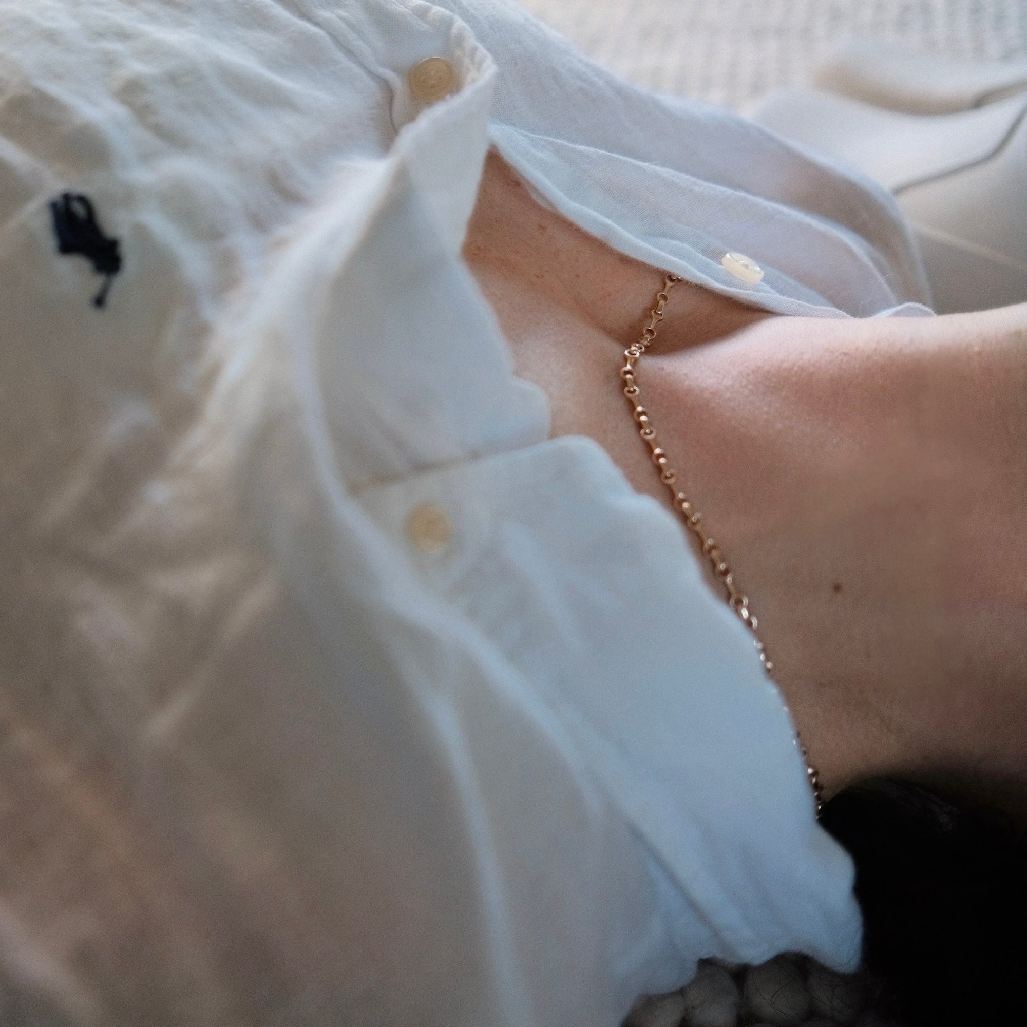 Small Double Beam Chain Necklace — Gabriela Artigas