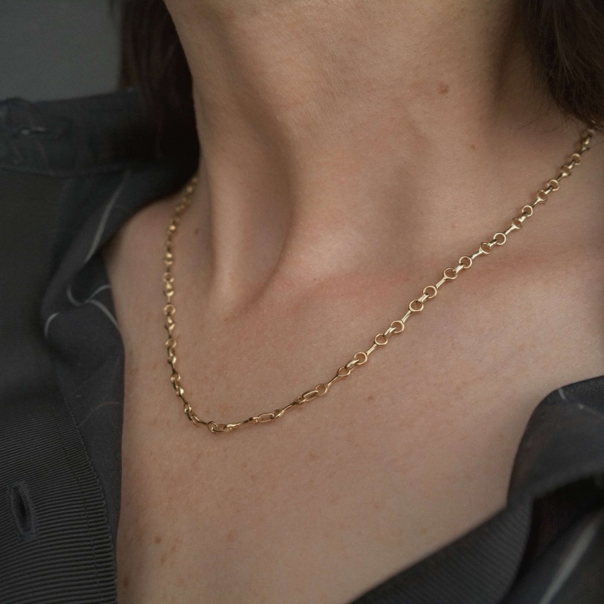 Small Double Beam Chain Necklace — Gabriela Artigas