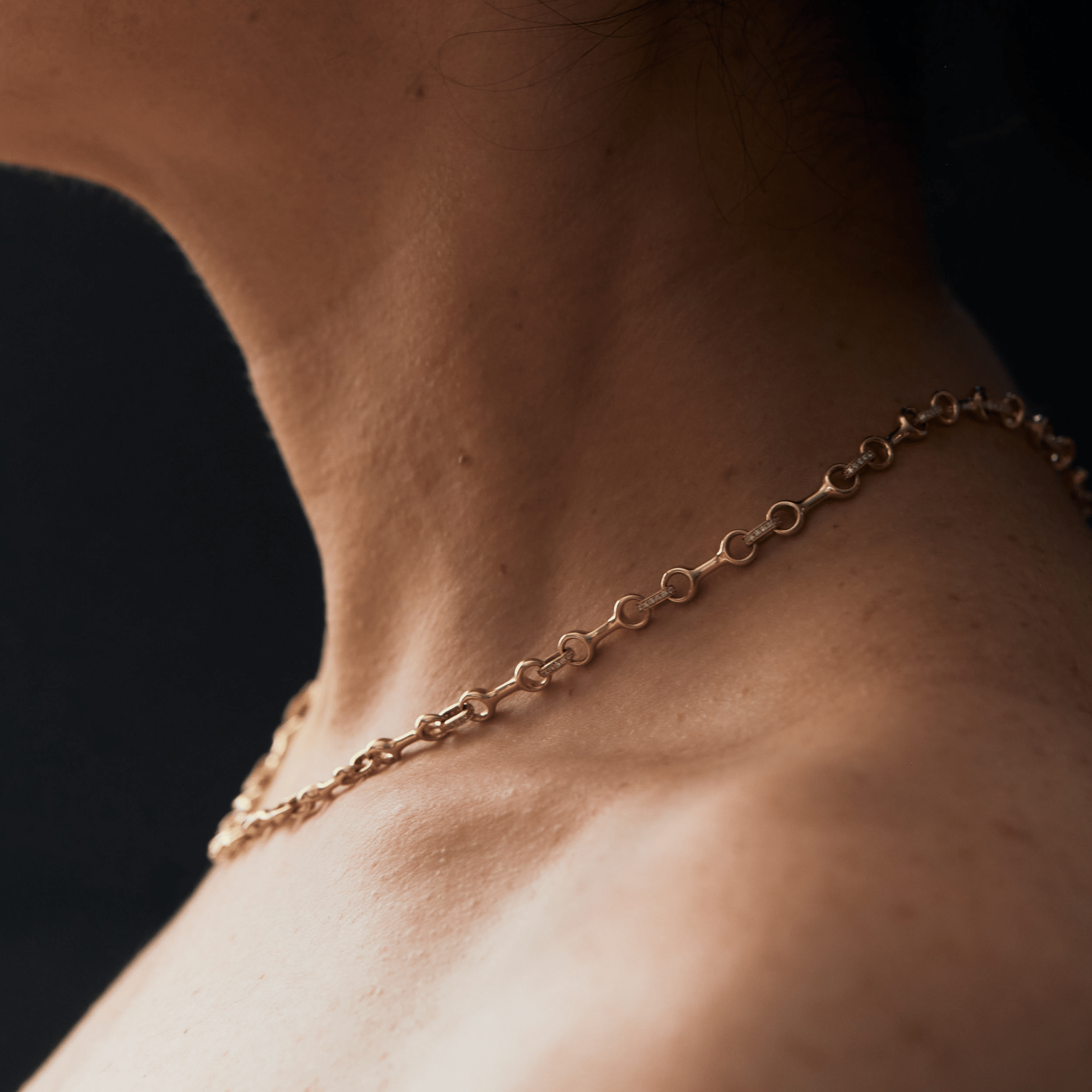15 MM Double Beam Pavé Diamond Connector Necklace - Gabriela Artigas + CO