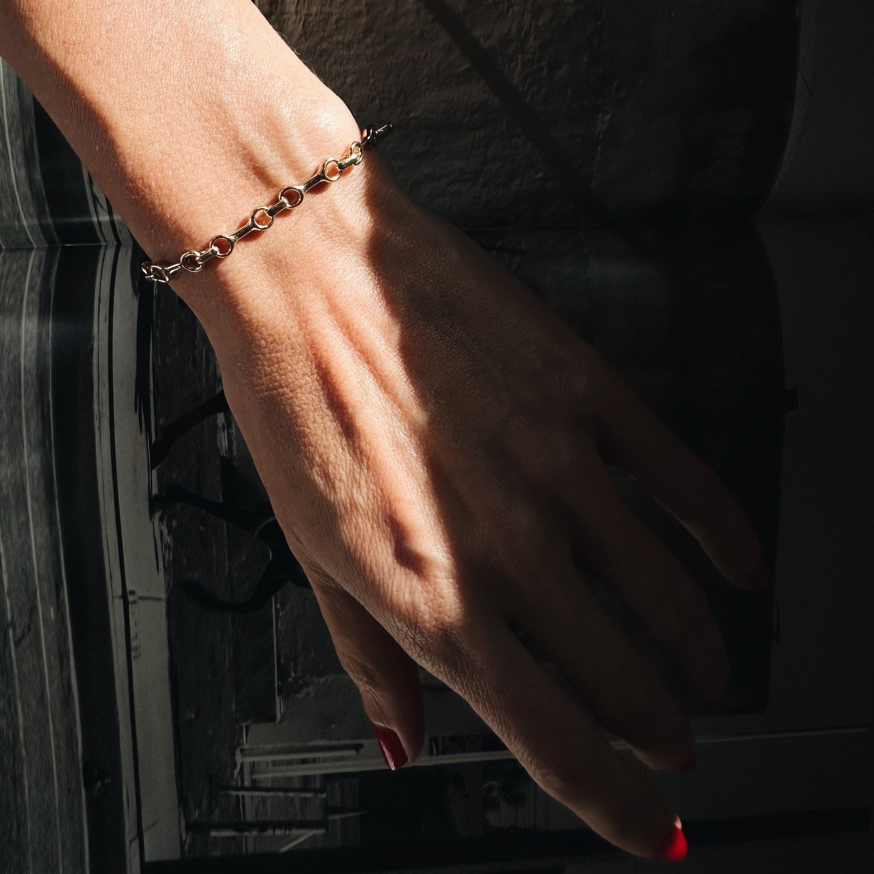 Medium Double Beam Chain Bracelet — Gabriela Artigas