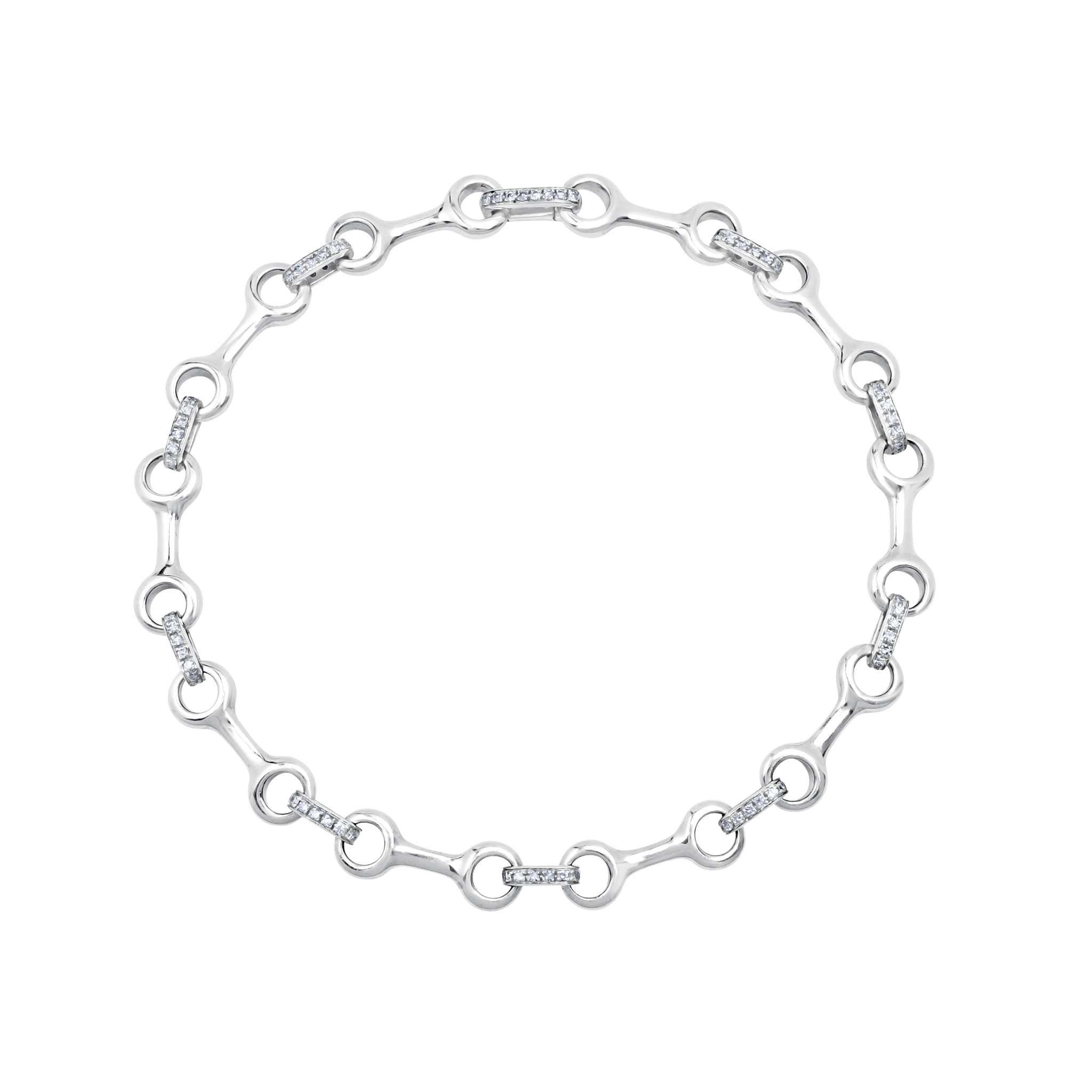 15 MM Double Beam Pave Diamond Connector Bracelet - Gabriela Artigas + CO