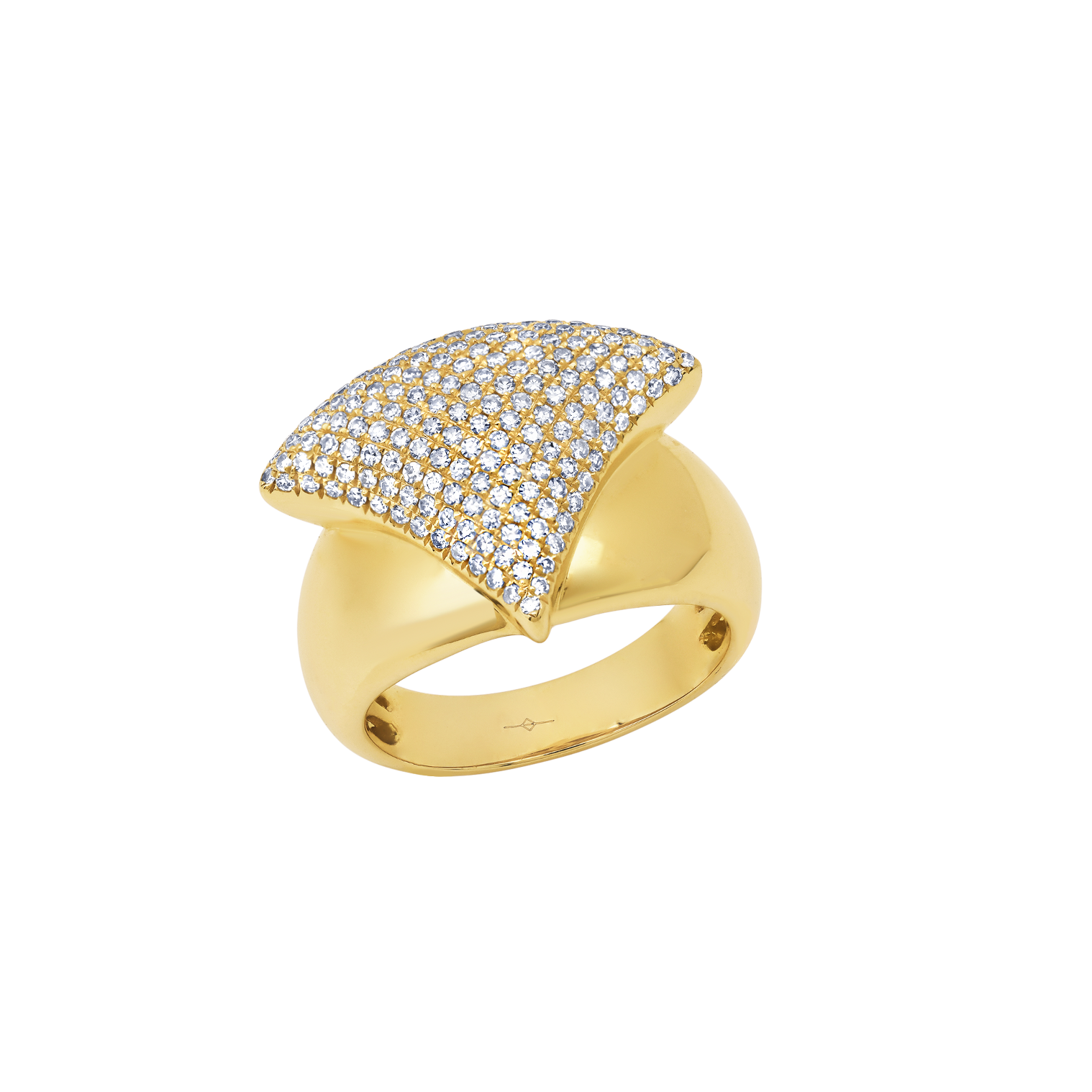 Apse Crown Ring with White Pave Diamonds - Gabriela Artigas + CO