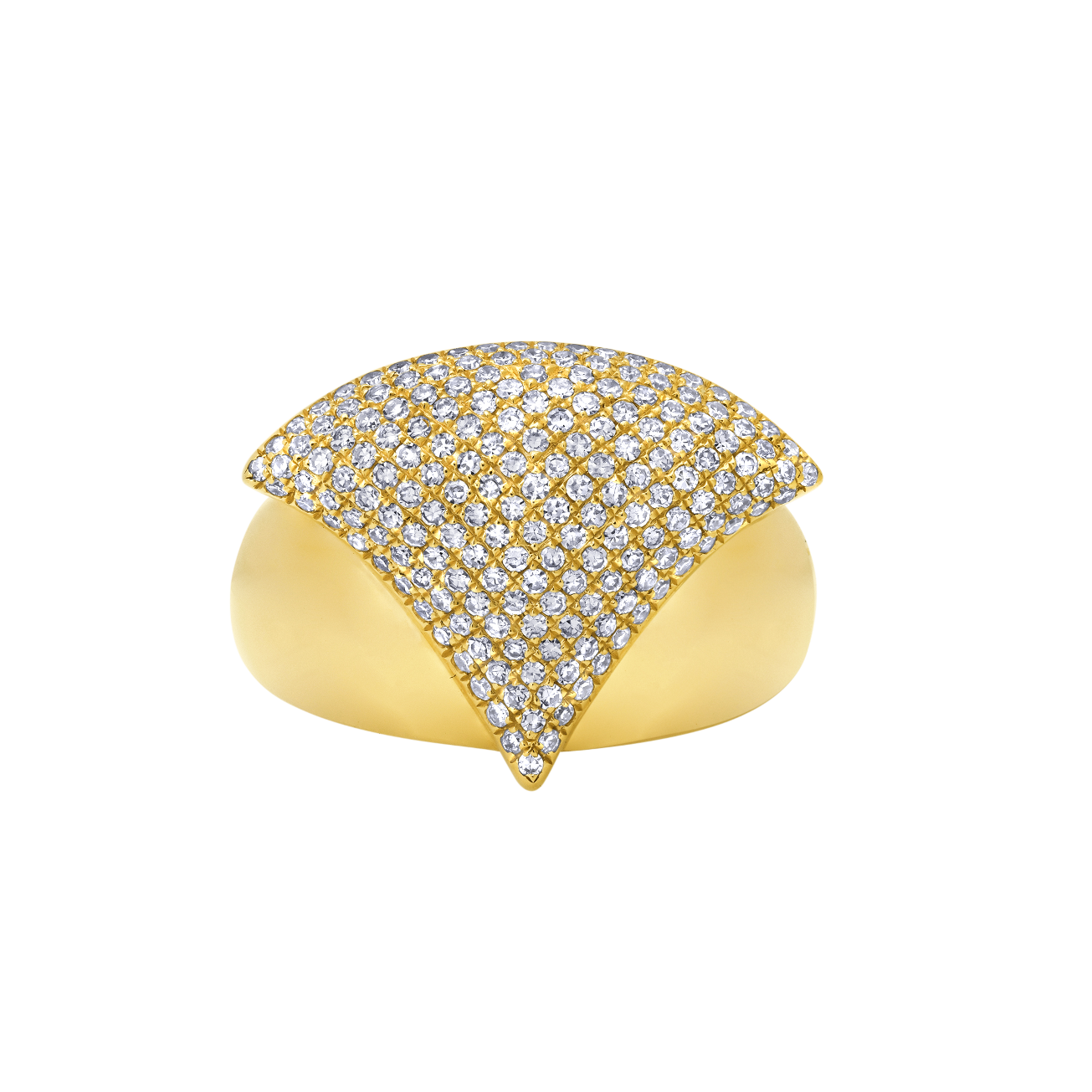 Apse Crown Ring with White Pave Diamonds - Gabriela Artigas + CO