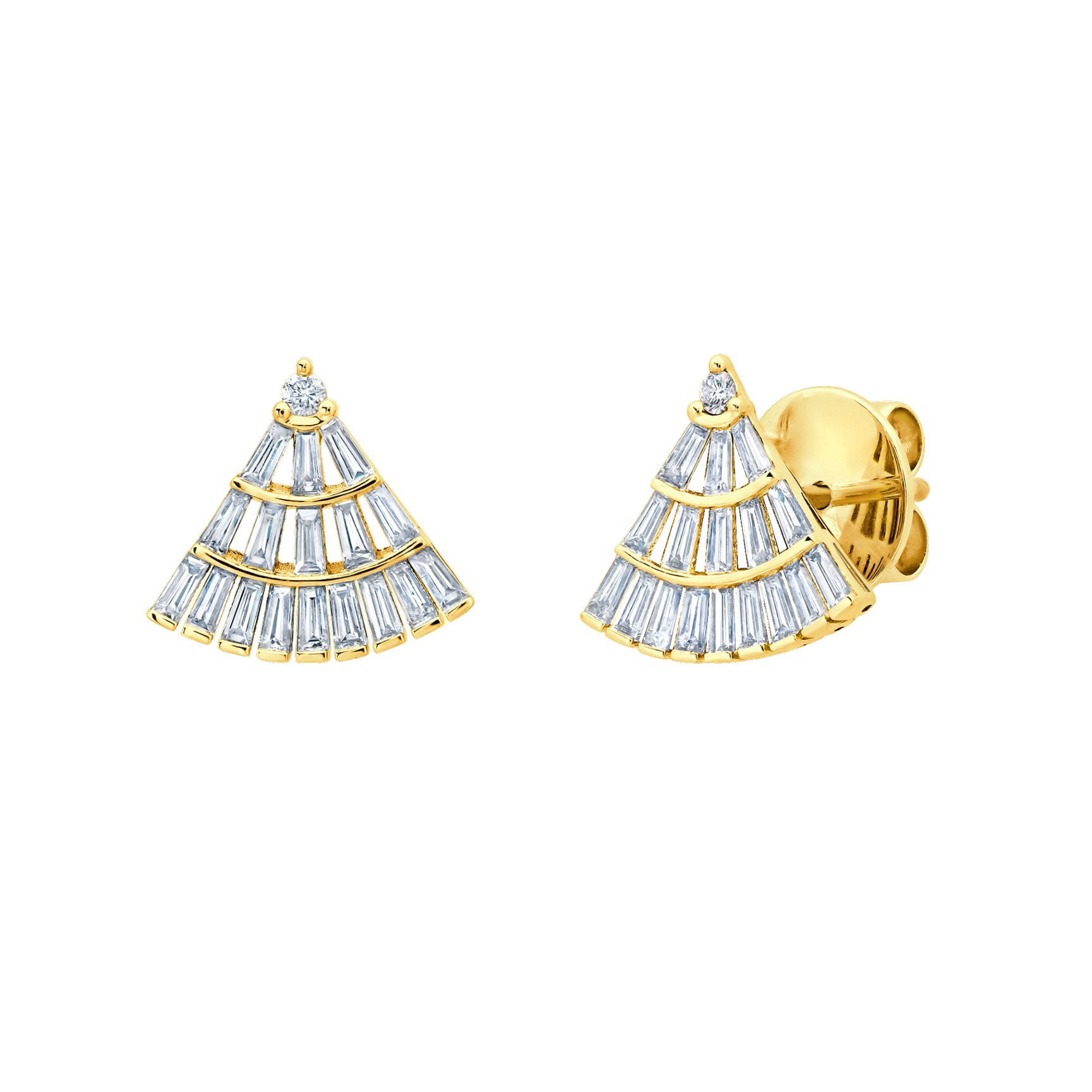 Apse Earrings with Baguette Diamonds - Gabriela Artigas + CO