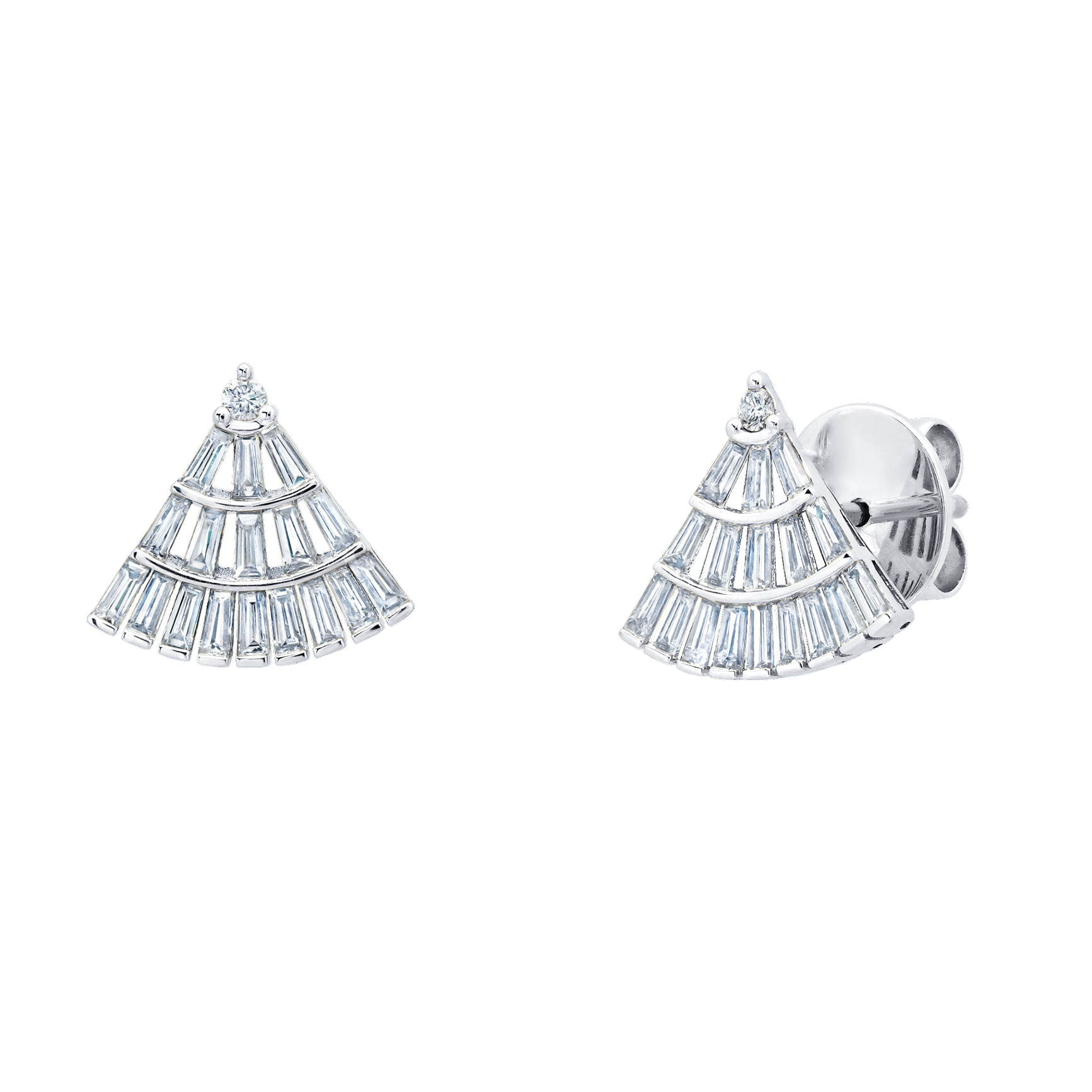 Apse Earrings with Baguette Diamonds - Gabriela Artigas + CO