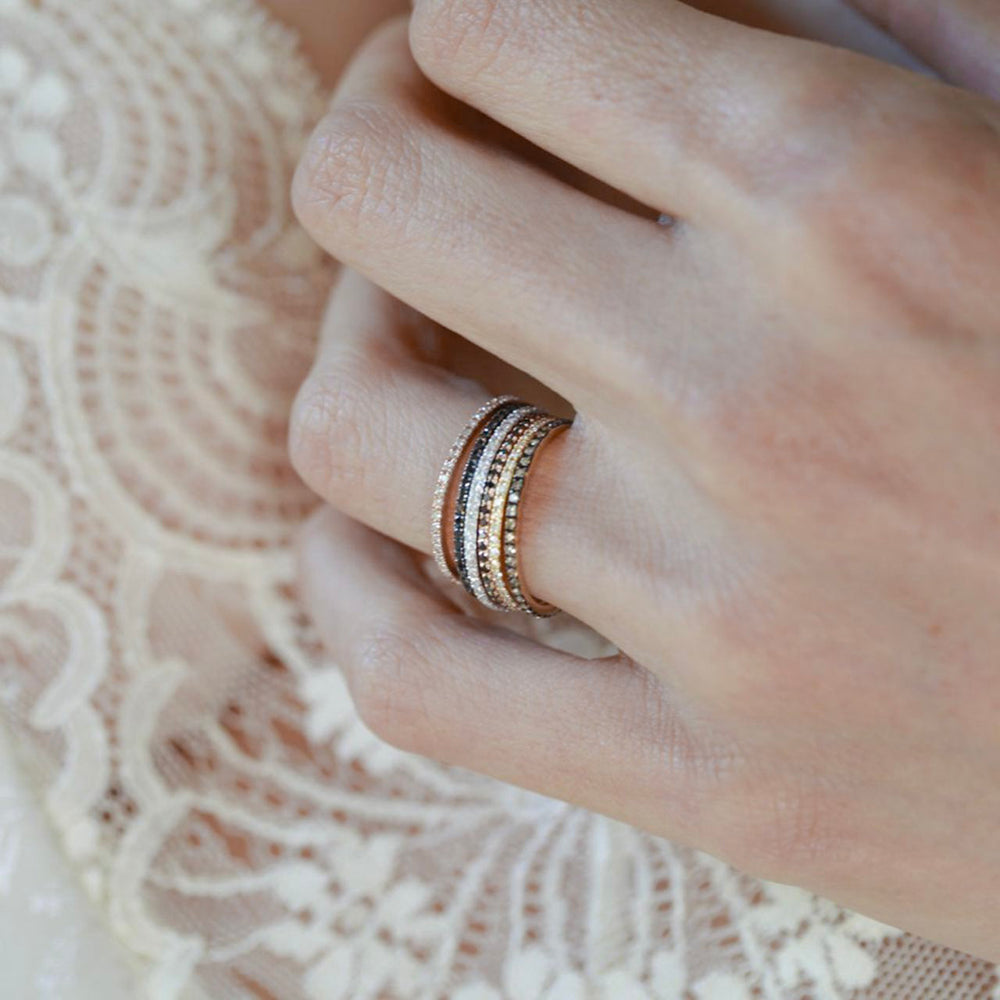 Axis Ring with White Pavé Diamonds | Gabriela Artigas + CO