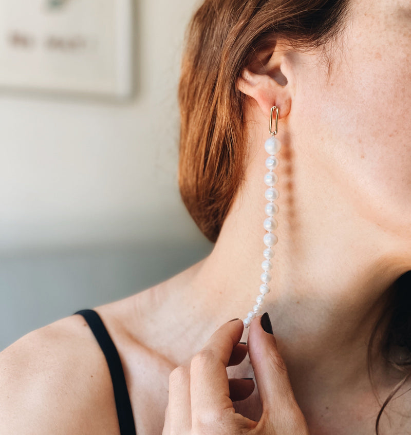 Ascending Pearl Earring - Gabriela Artigas