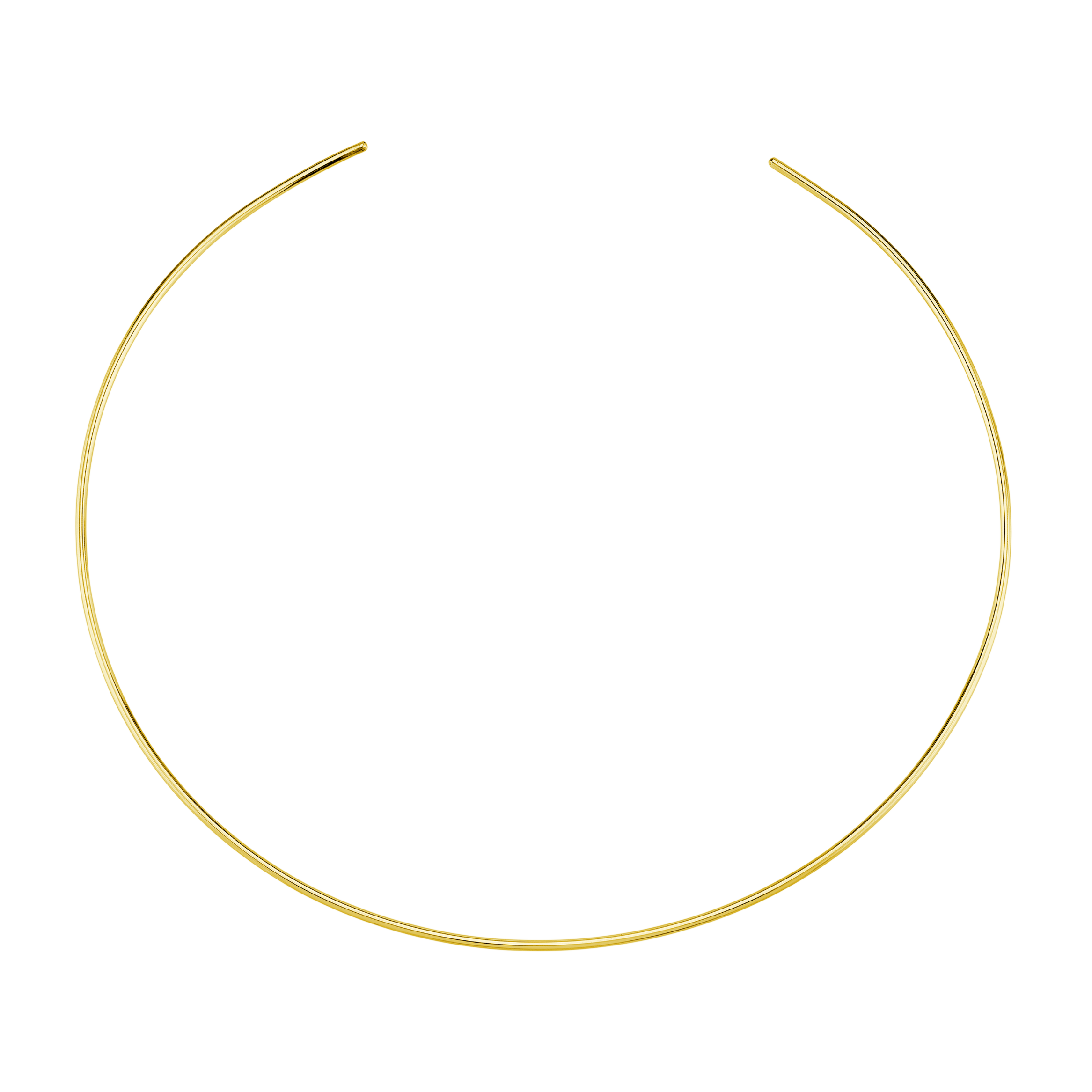 Solid 14K gold adjustable luxury choker, a thin, elegant necklace embodying subtle sophistication with a customizable fit - Gabriela Artigas