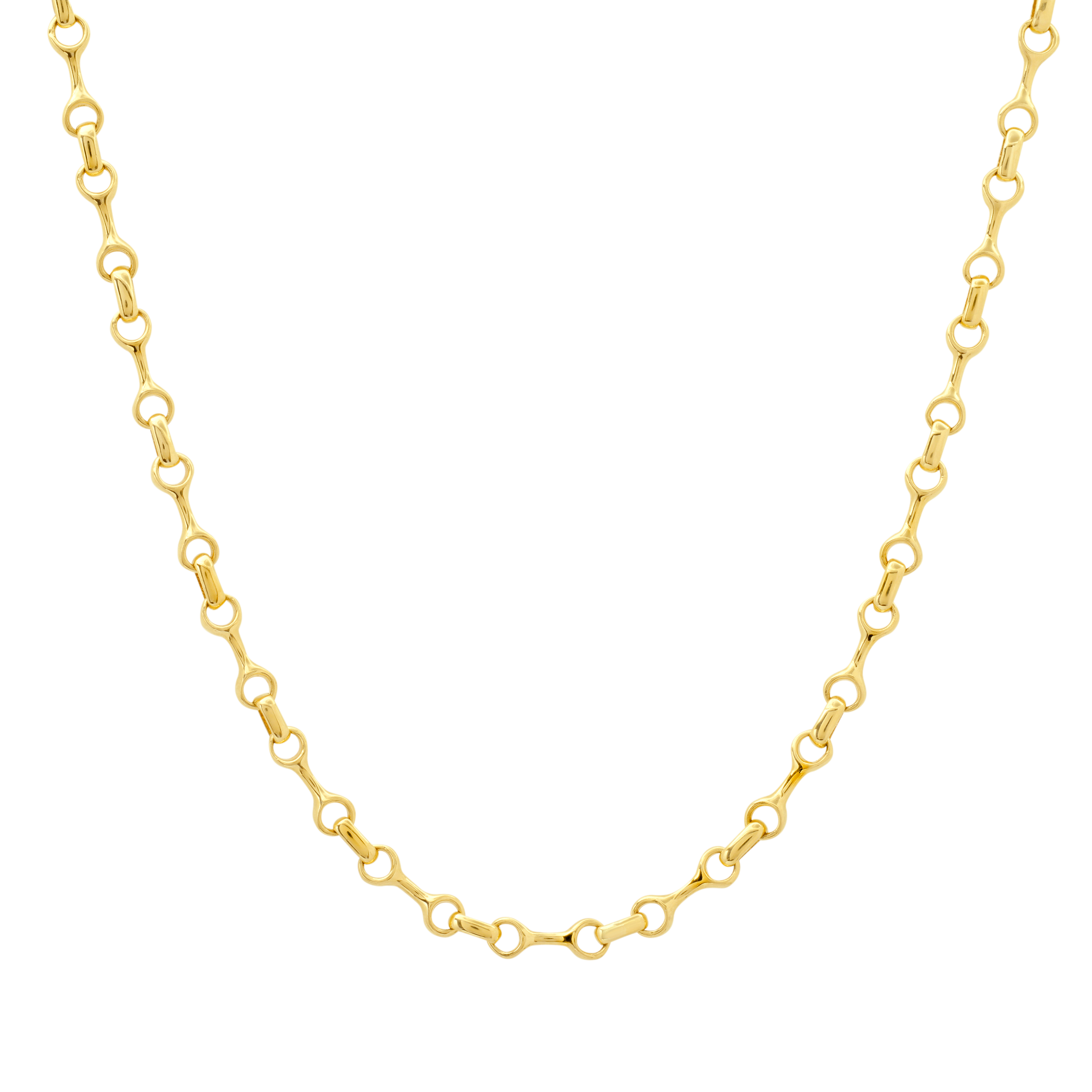 Mini Double Beam Chain Necklace with Tusk Clasp - Gabriela Artigas