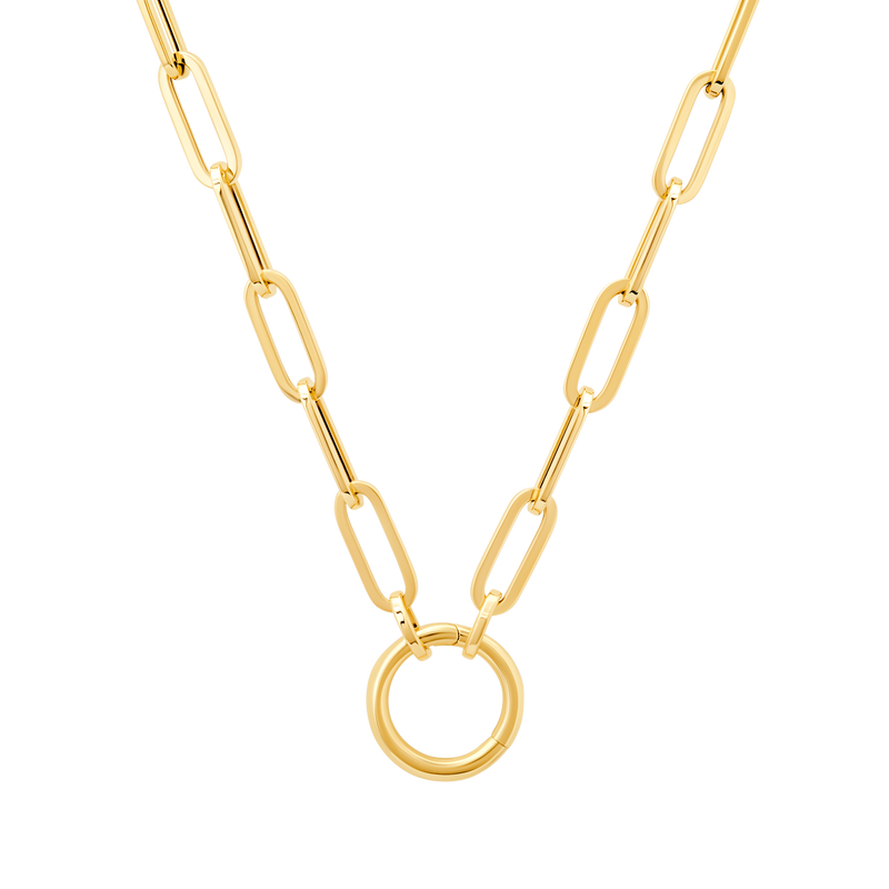 Create Your Own - Mini Rectangular Chain Necklace with Connector - Gabriela Artigas