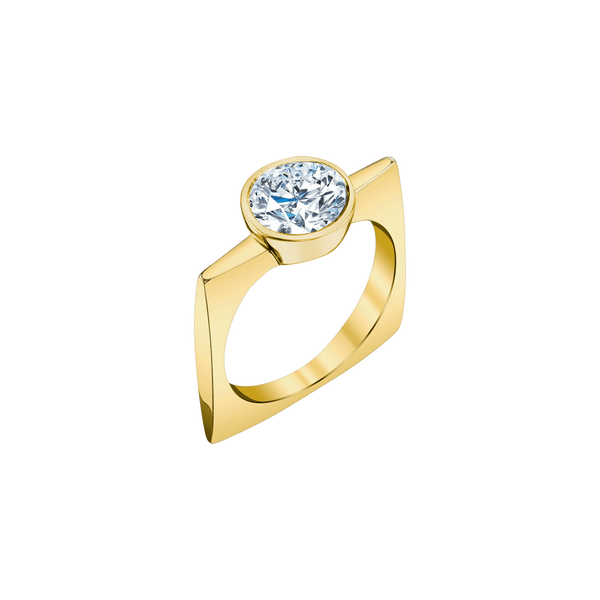 アクセサリー GABRIELA ARTIGAS 14K Diamond Ring GabrielaArtigasPilarSquareRing