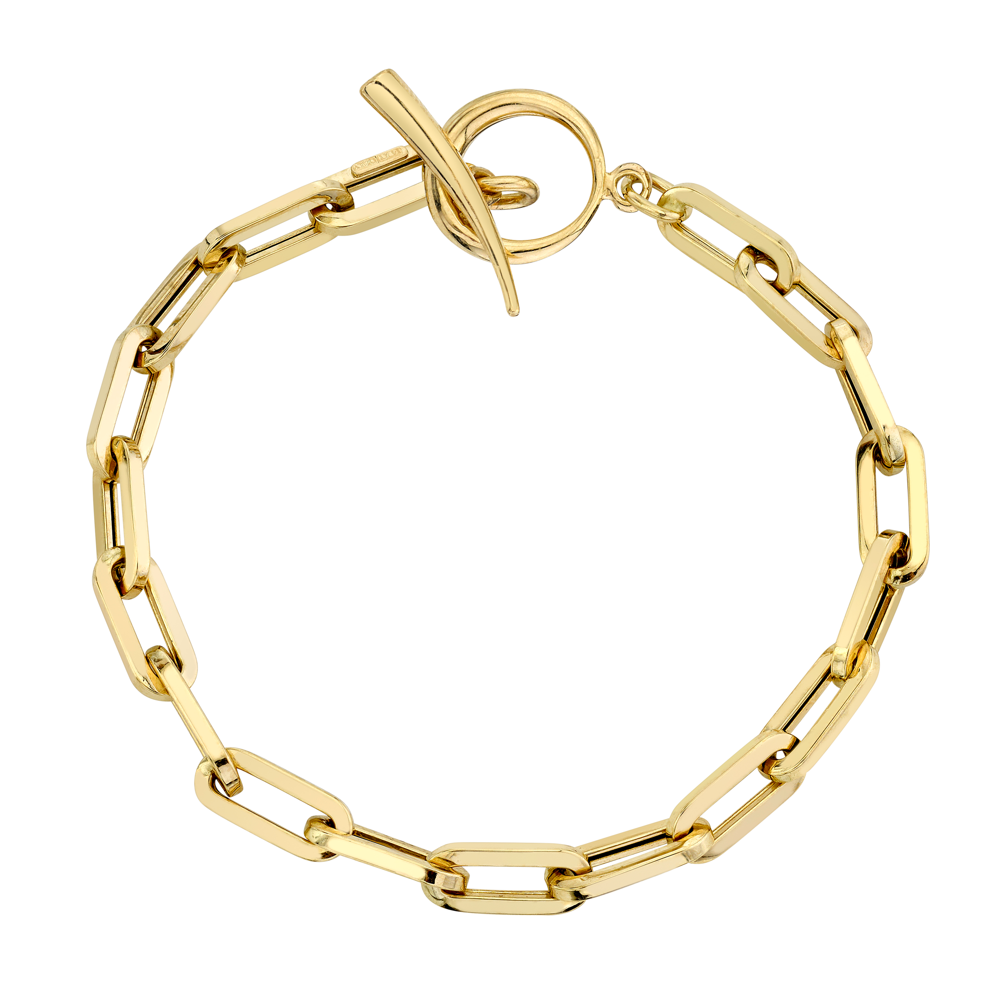 Rectangular Link Chain Bracelet with Tusk Clasp - Gabriela Artigas