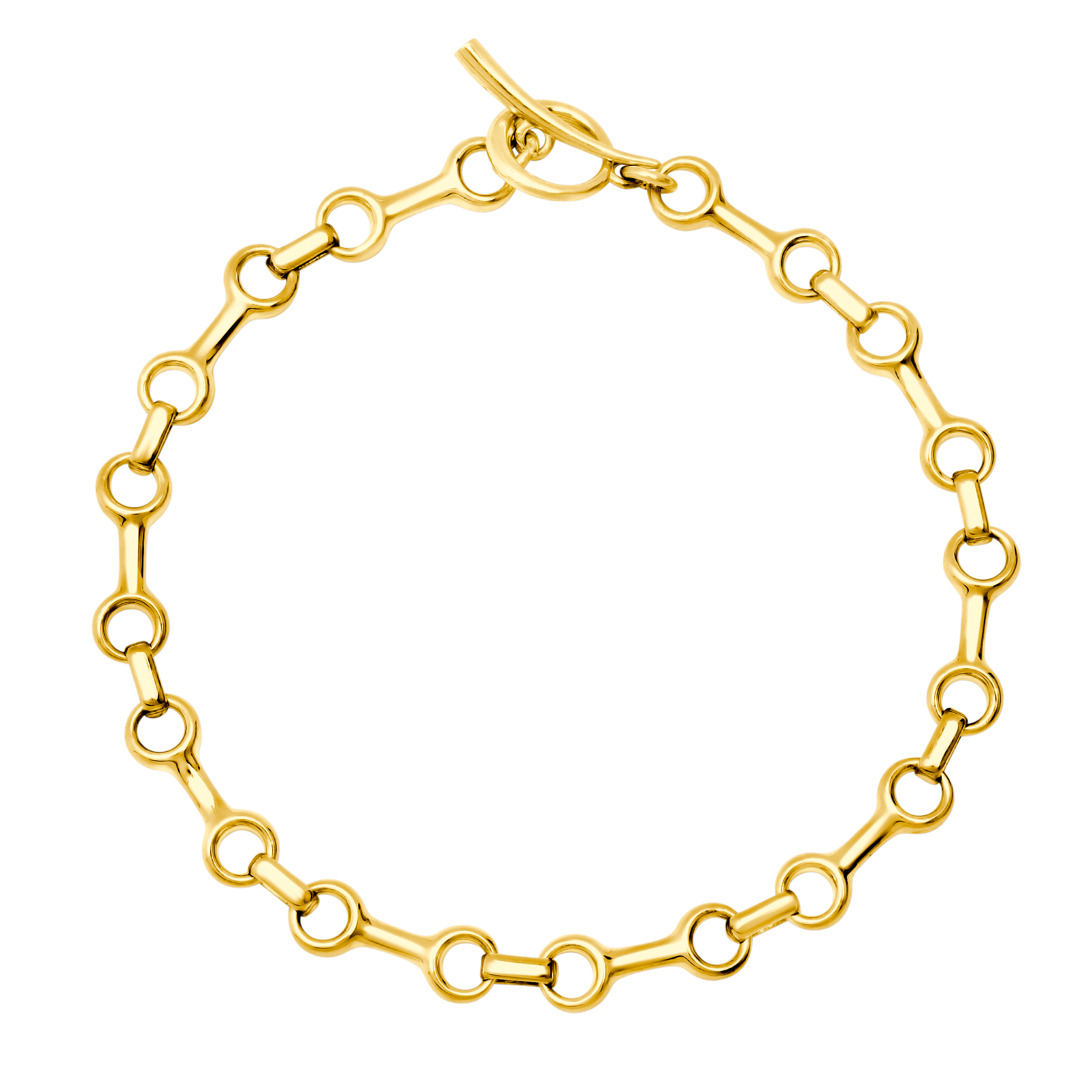 Mini Double Beam Chain Bracelet with Tusk Clasp - Gabriela Artigas