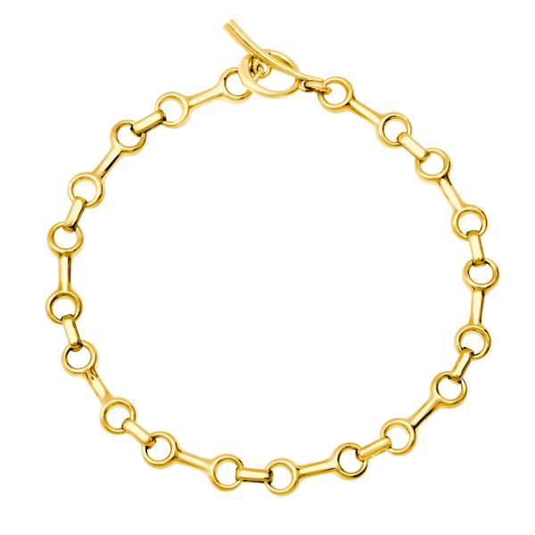 Mini Double Beam Chain Bracelet with Tusk Clasp - Gabriela Artigas