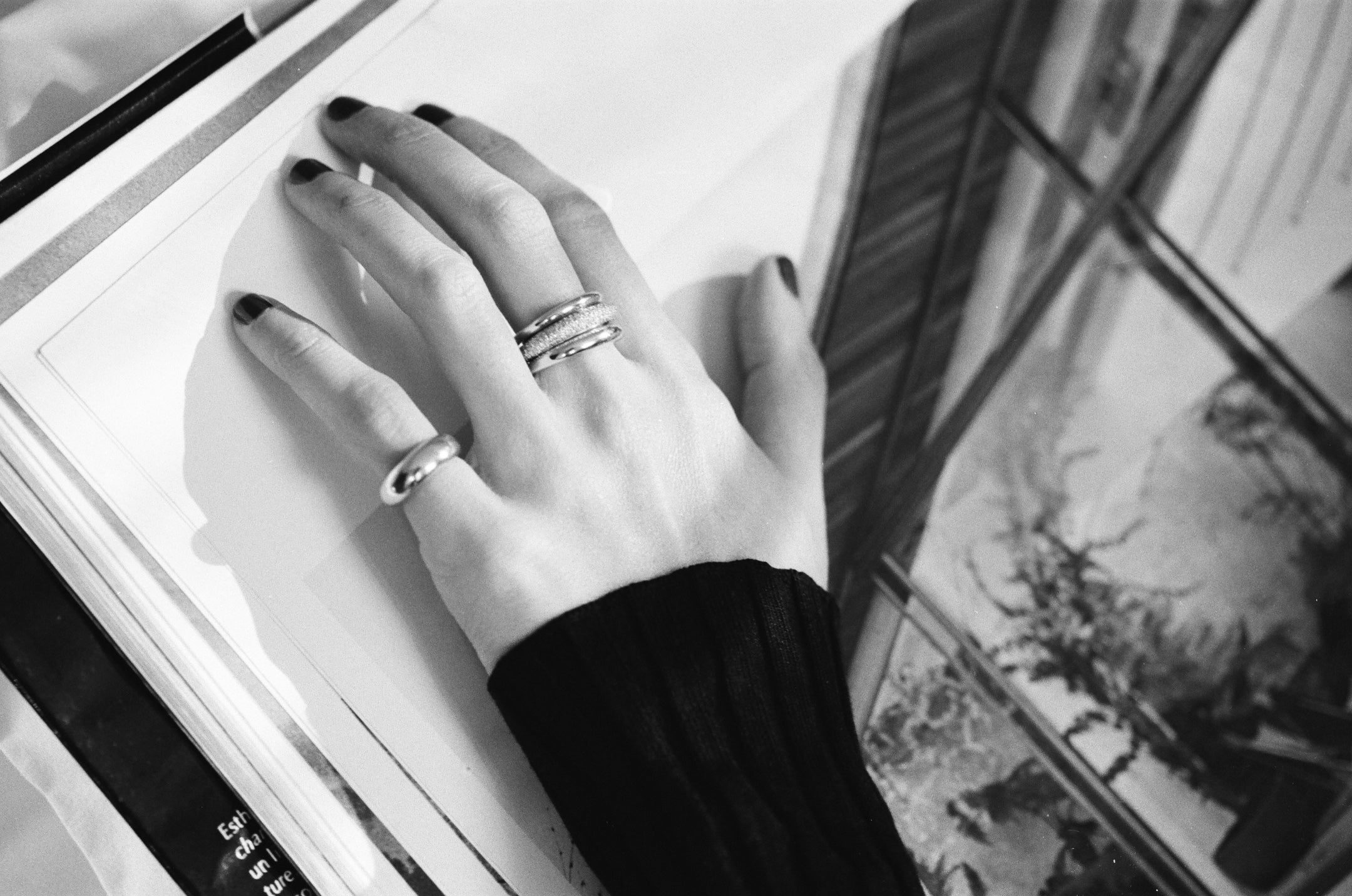 Rising Tusk Ring with Half White Pavé Diamonds - Gabriela Artigas + CO