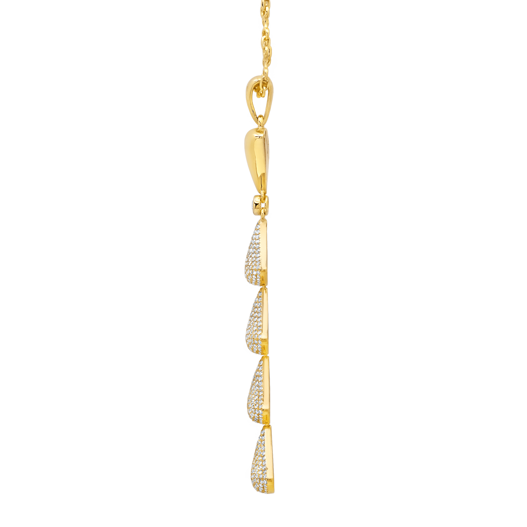 Apse Diamond Chain Pendant on 5 MM Double Beam Chain - Gabriela Artigas + CO