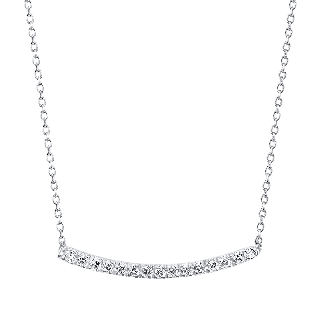 Axis Necklace with White Pavé Diamonds - Gabriela Artigas + CO