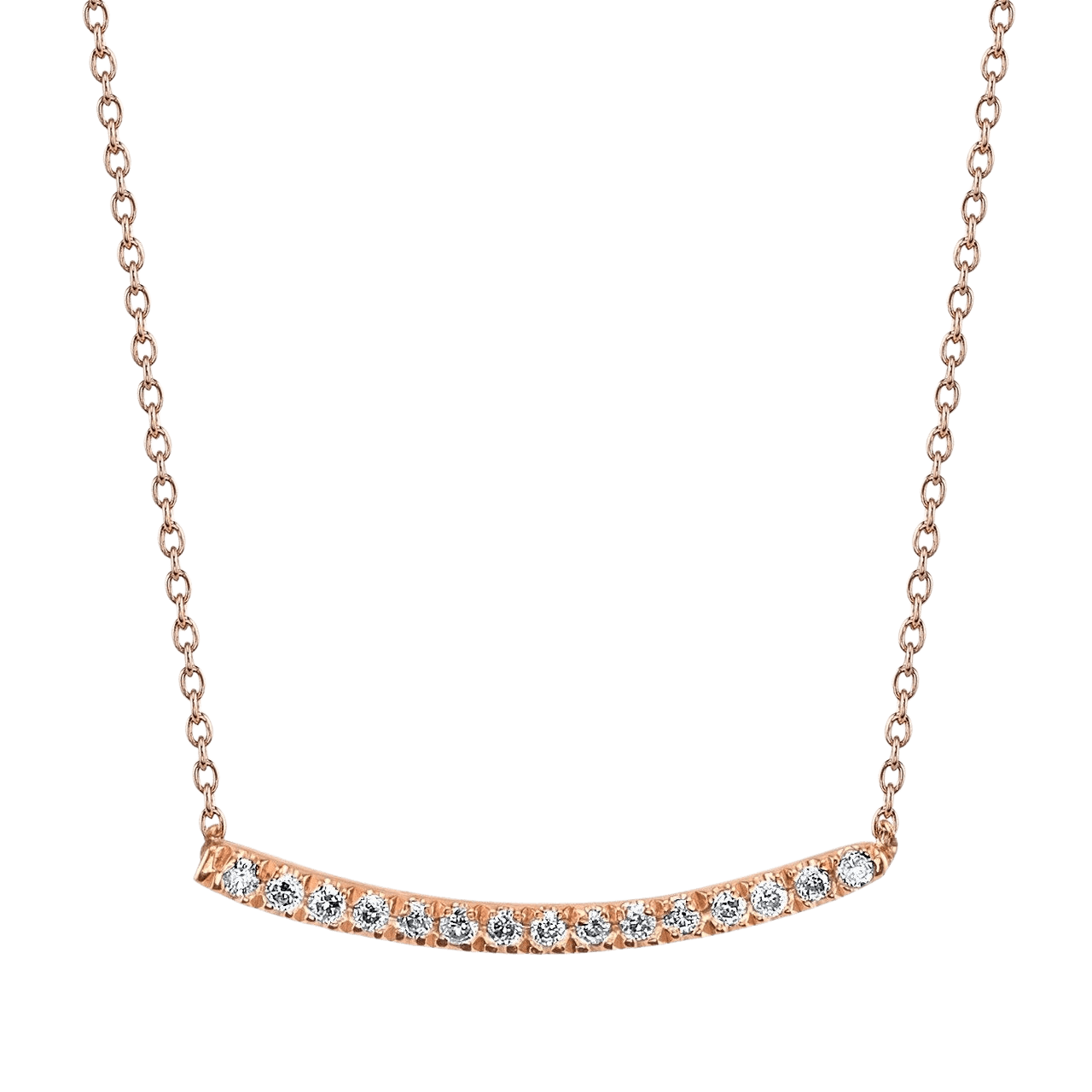Axis Necklace with White Pavé Diamonds - Gabriela Artigas + CO