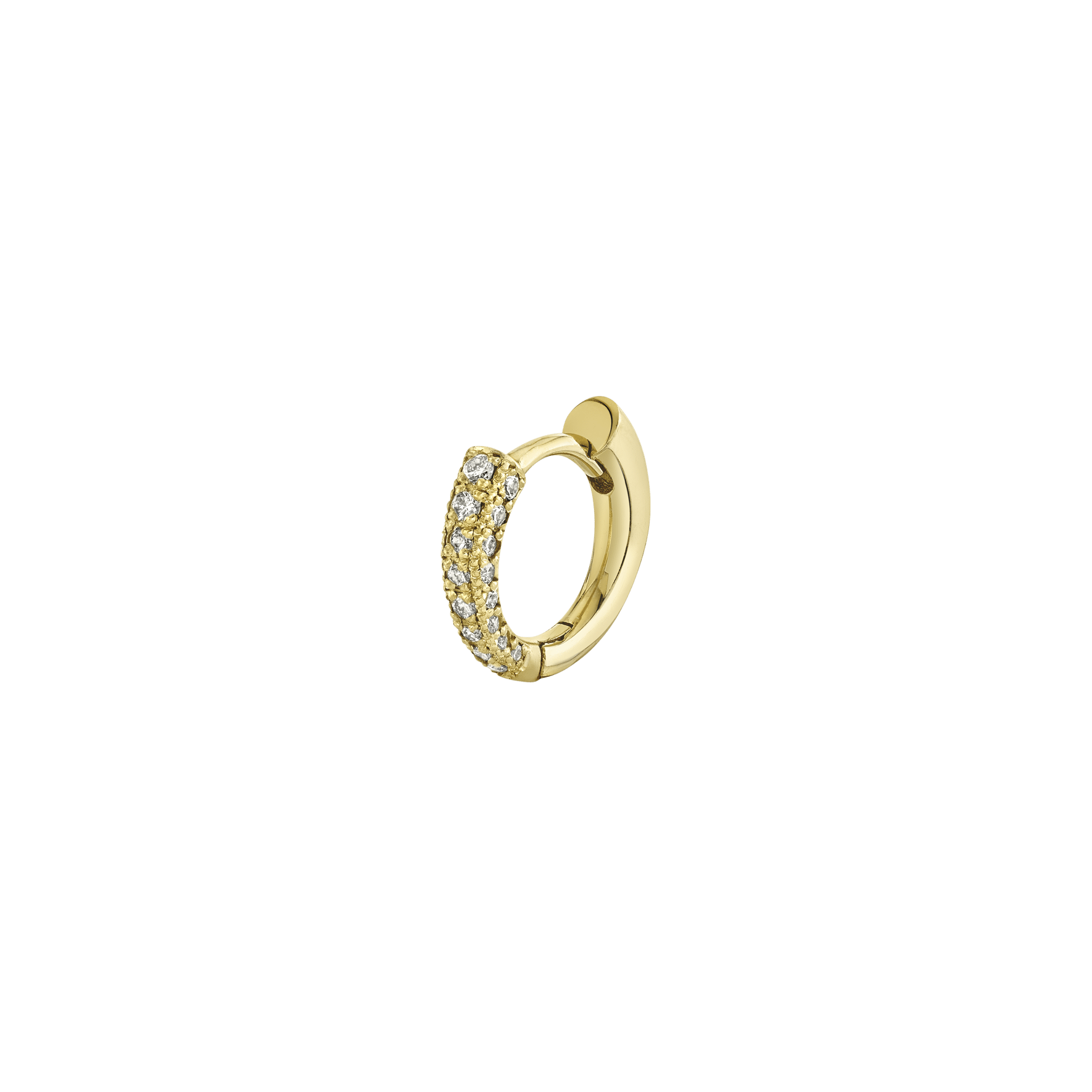 Colmillo Huggie Front White Pavé Diamonds - Gabriela Artigas + CO