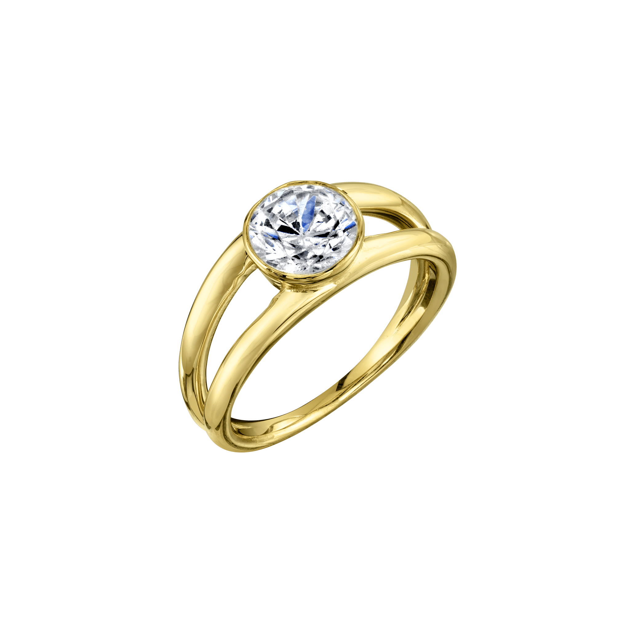 Double Eternal Ring with Round Diamond - Gabriela Artigas + CO