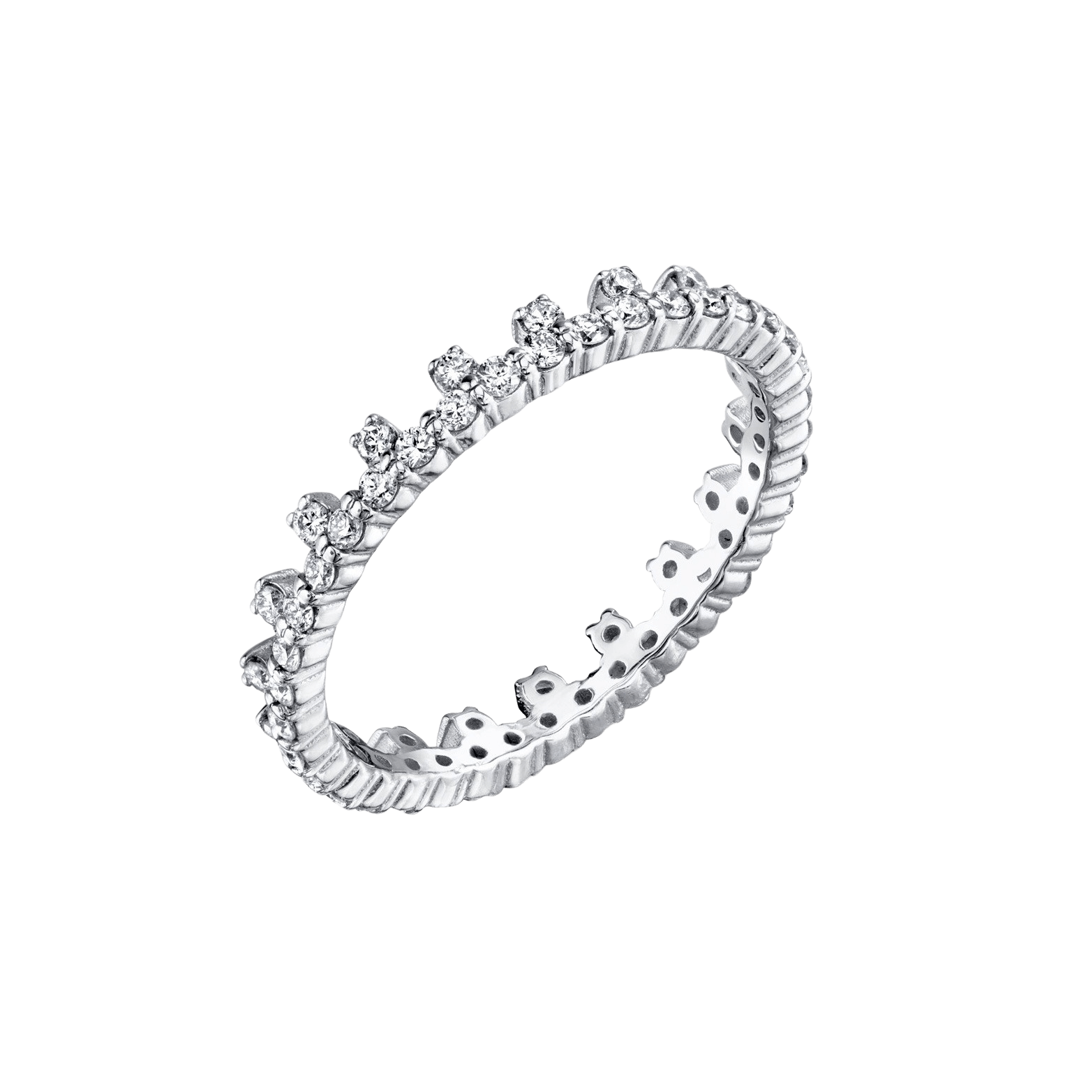 Bolt Ring with White Pavé Diamonds - Gabriela Artigas + CO