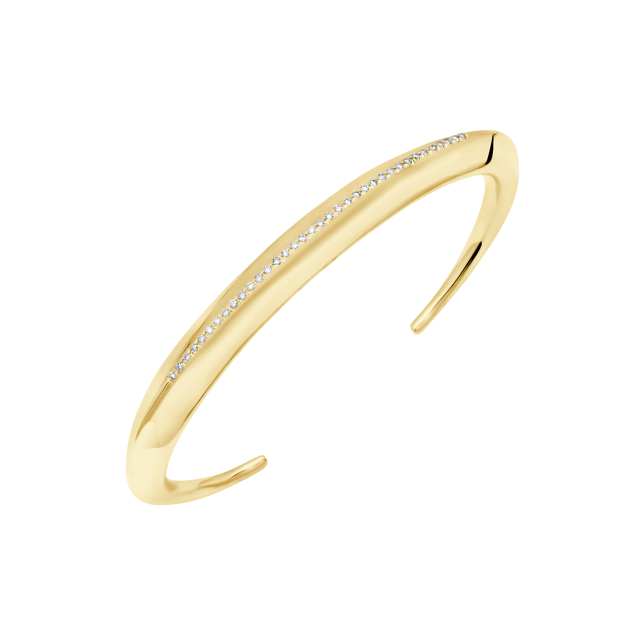 Fine Fang Cuff with White Pavé Diamonds - Gabriela Artigas + CO