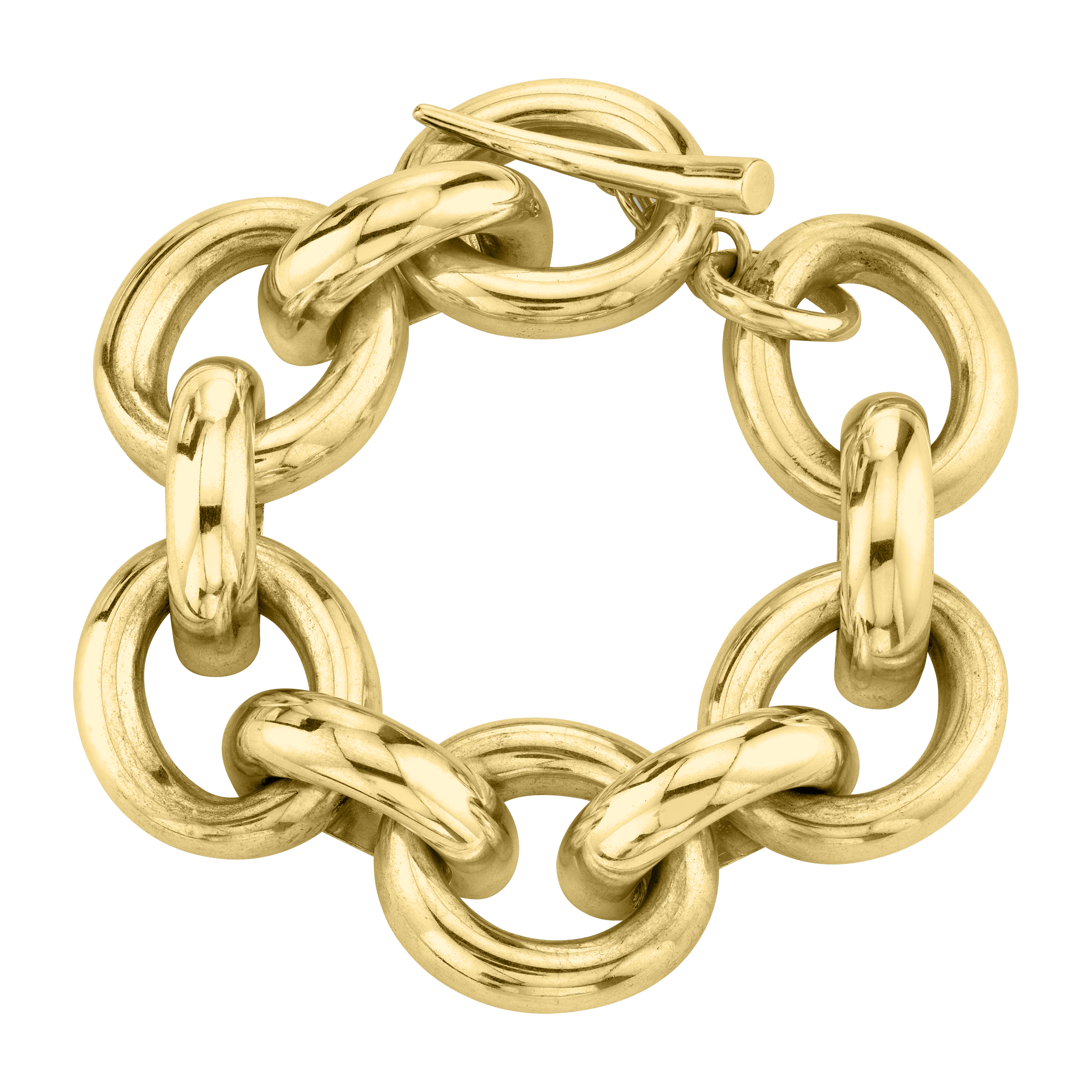 Full Link Bracelet with Tusk Clasp Full Link Bracelet with Tusk Clasp