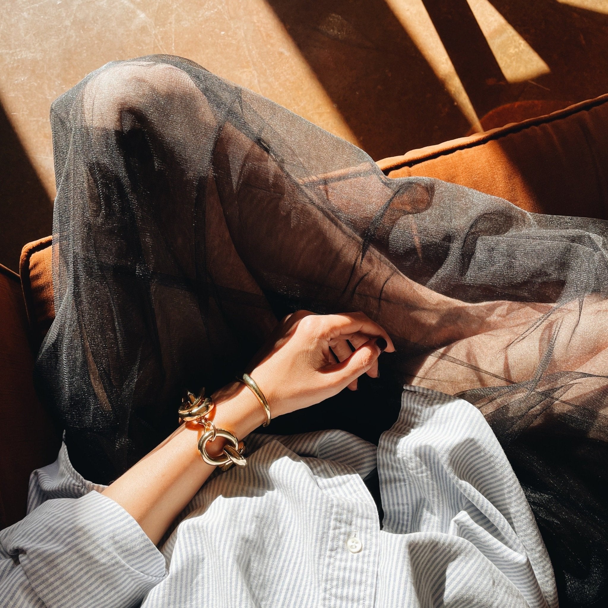 Full Link Bracelet with Tusk Clasp