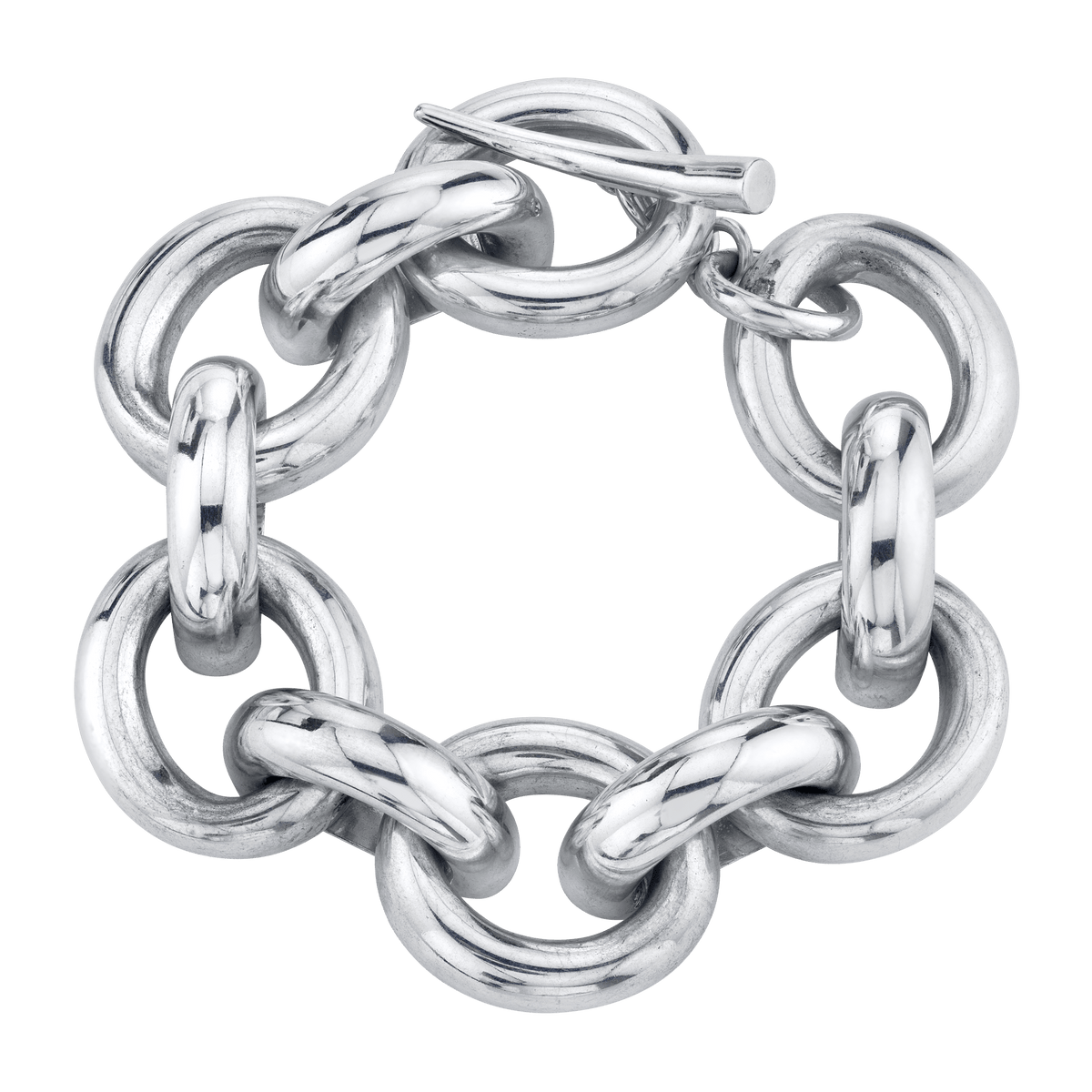 Full Link Bracelet with Tusk Clasp