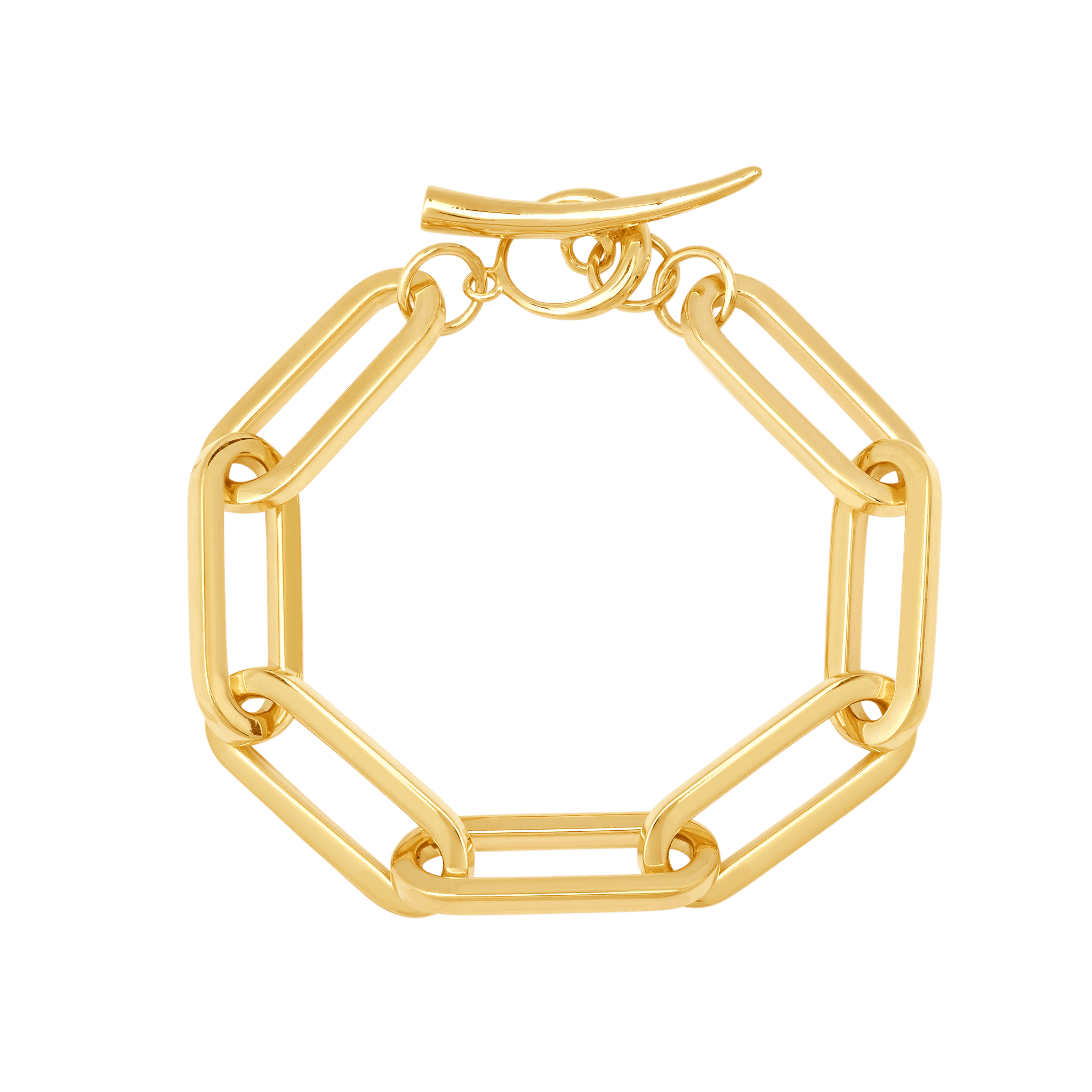 Grande Rectangular Link Bracelet with Tusk Clasp - Gabriela Artigas + CO
