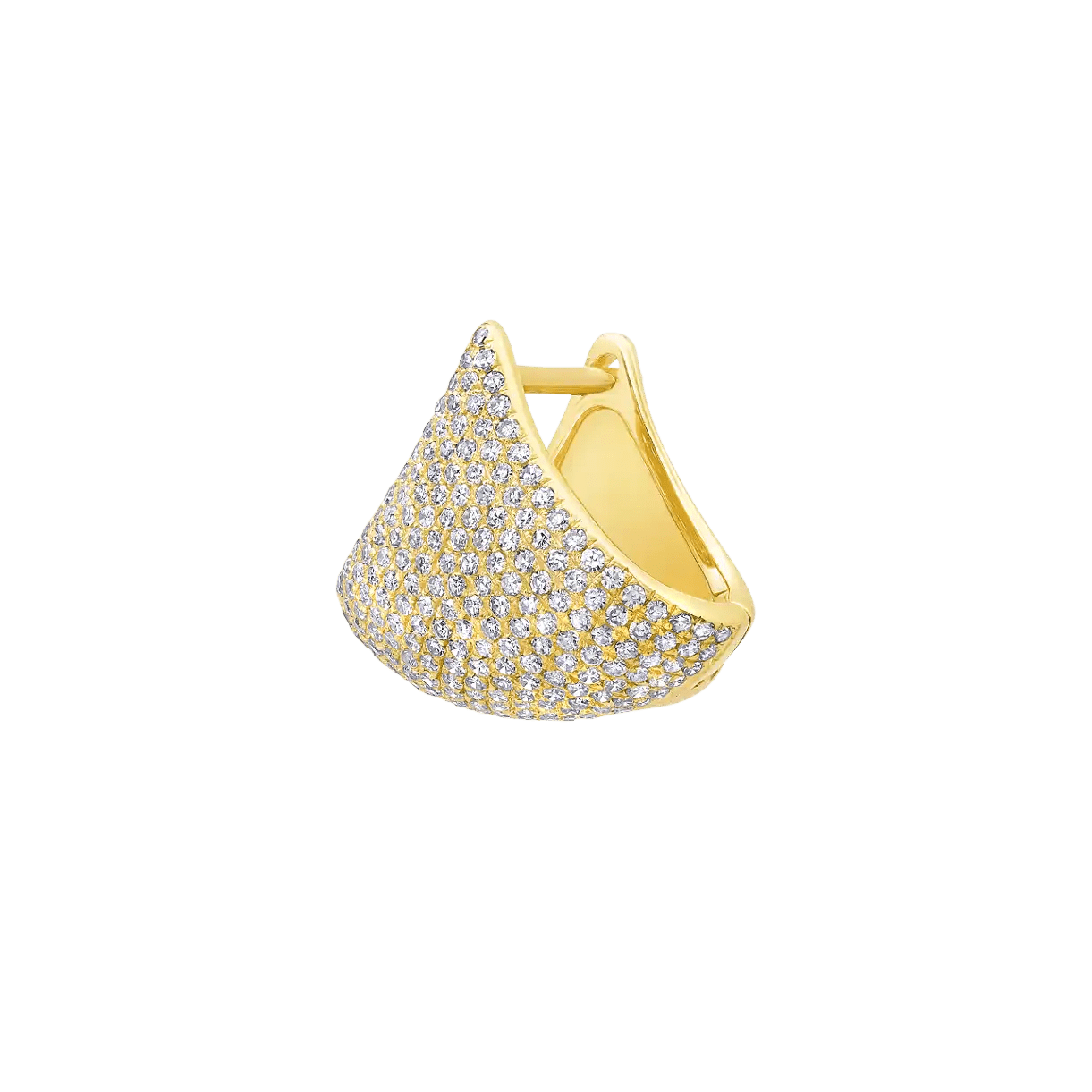Large Apse Earring with White Pavé Diamonds - Gabriela Artigas + CO
