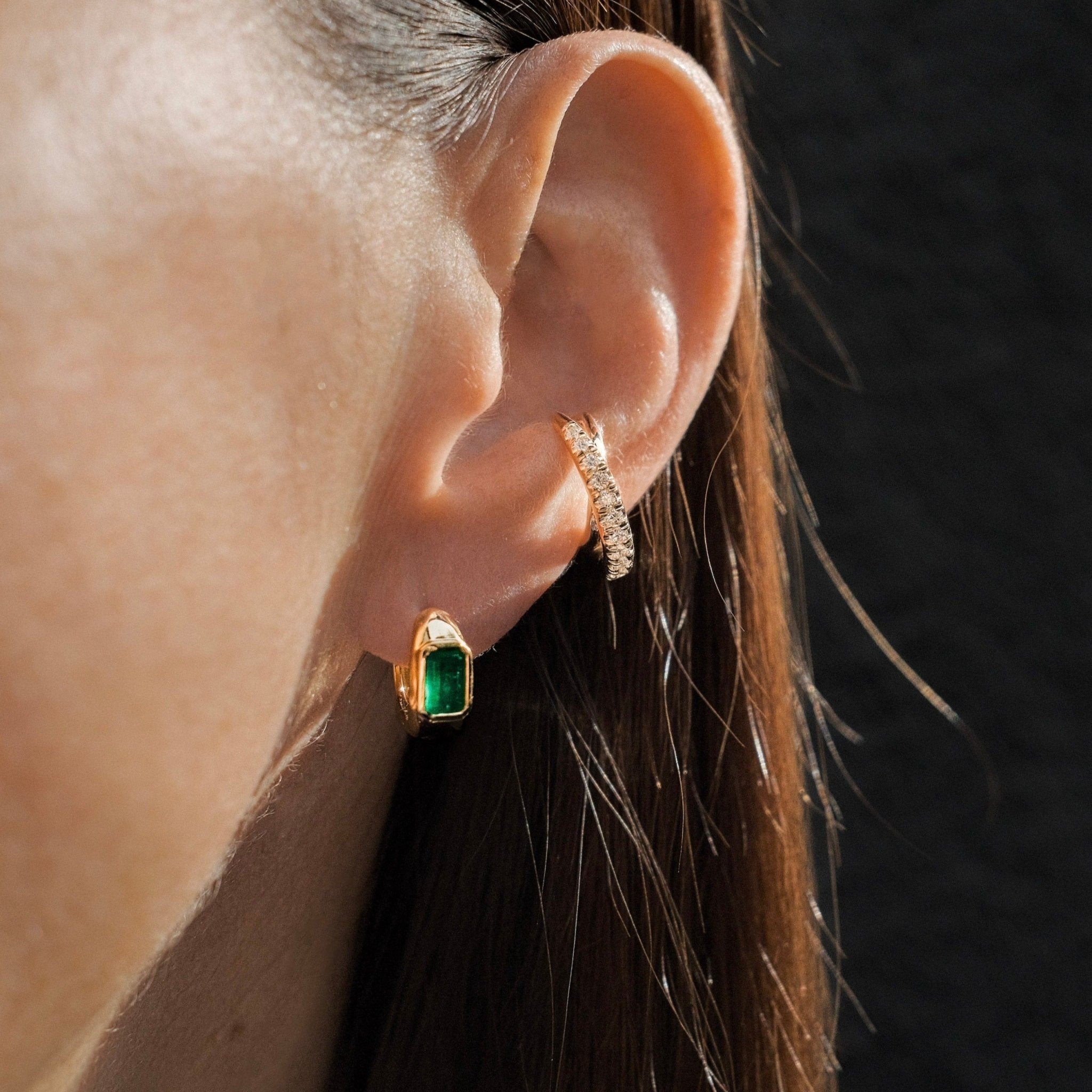 Medium Balloon Huggies with Emeralds - Gabriela Artigas + CO