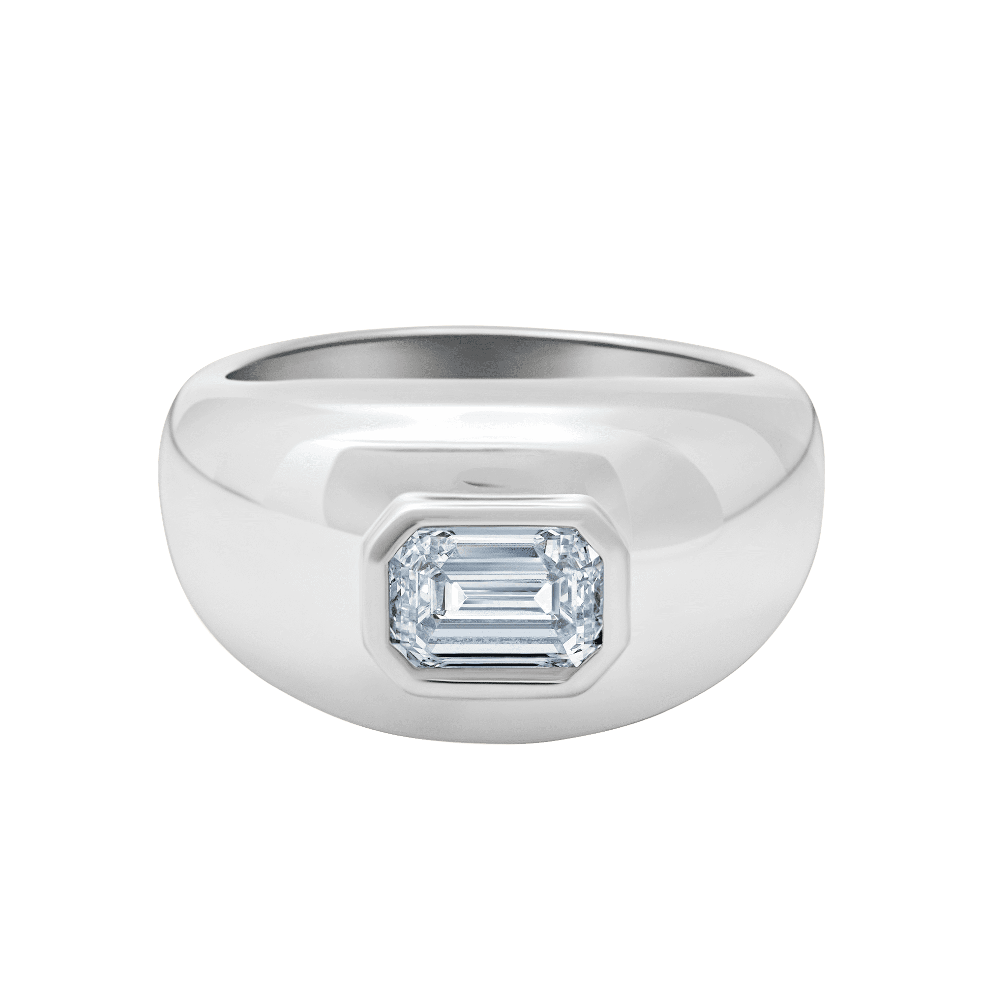 Medium Balloon Ring with Baguette Diamond - Gabriela Artigas + CO