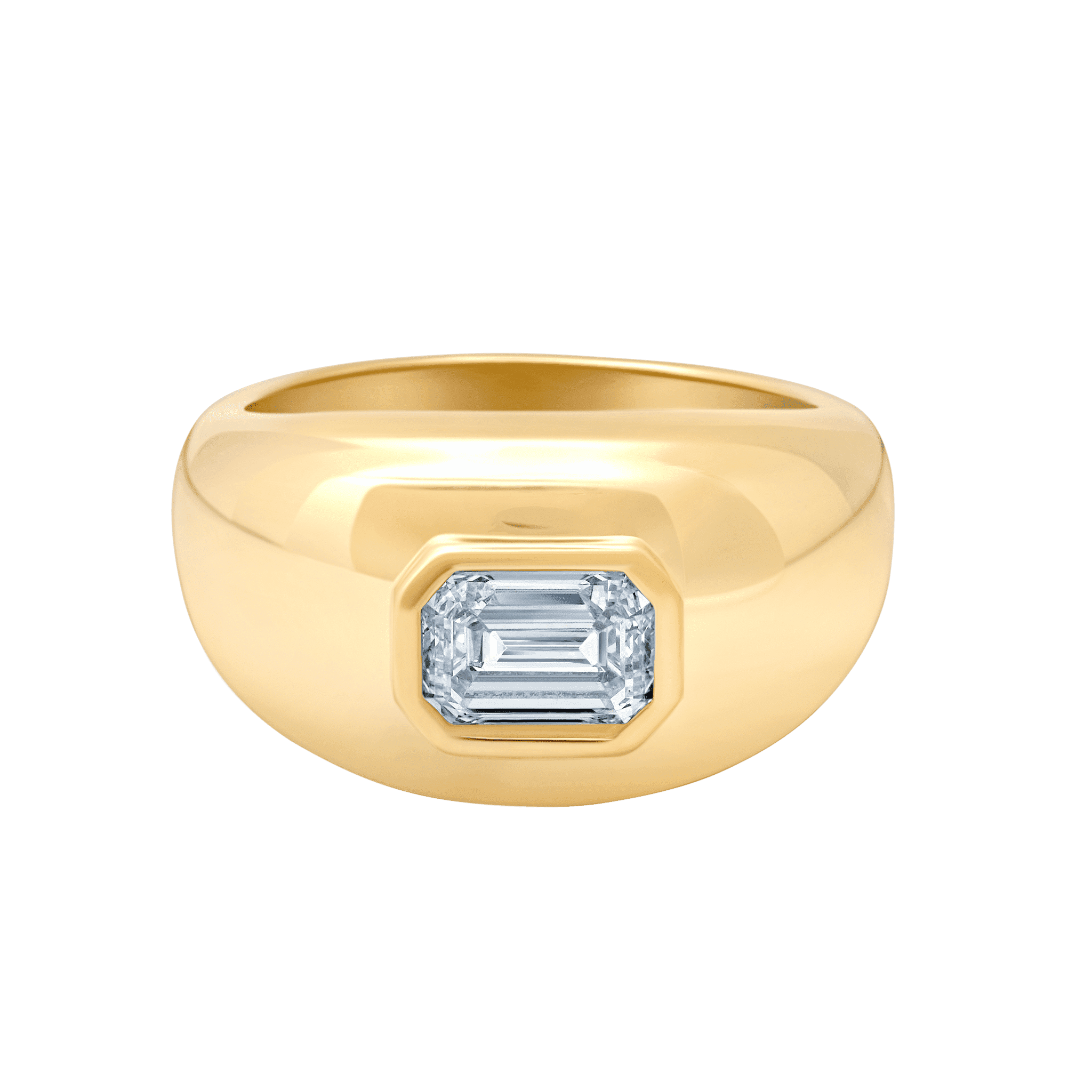 Medium Balloon Ring with Baguette Diamond - Gabriela Artigas + CO