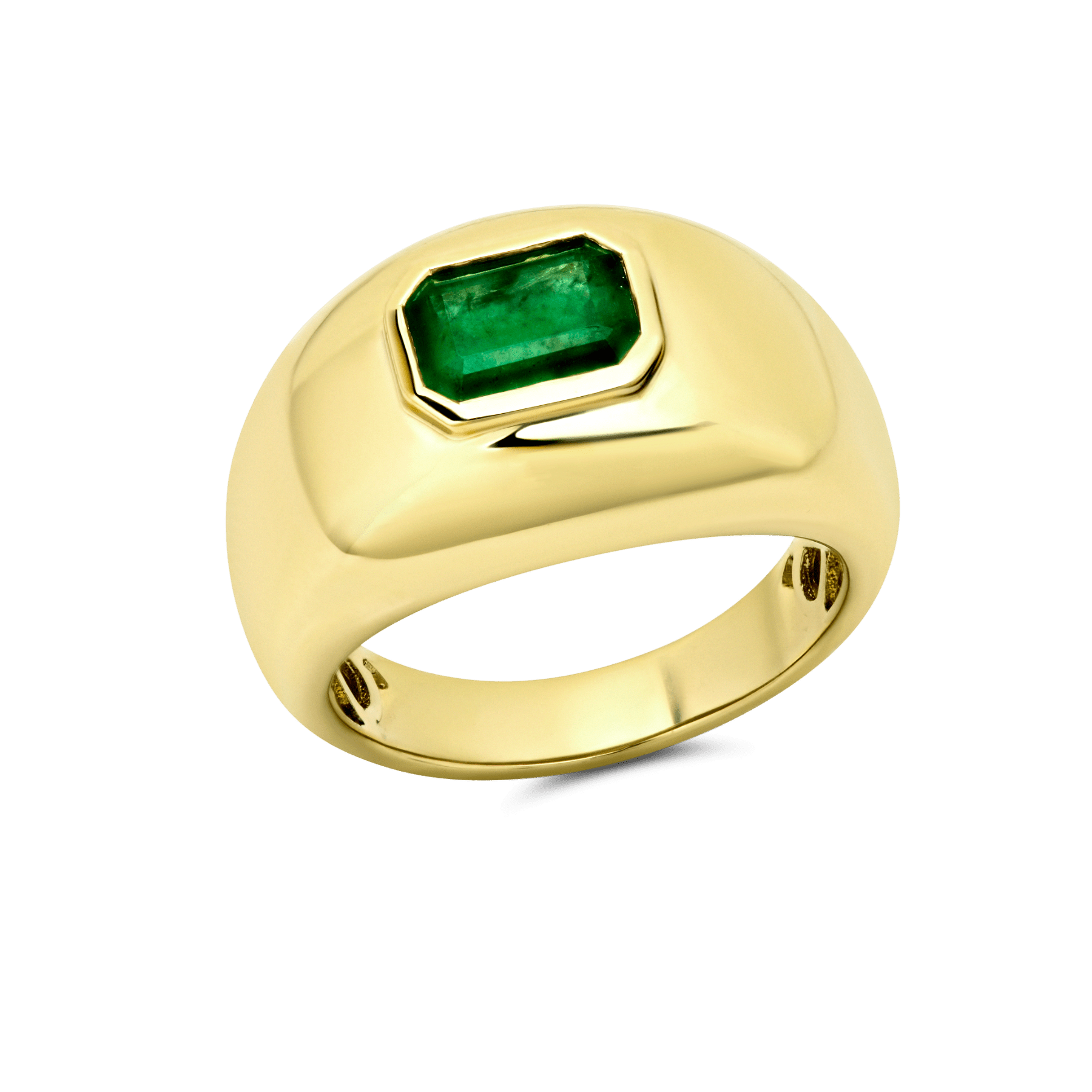 Medium Balloon Ring with Emerald - Gabriela Artigas + CO