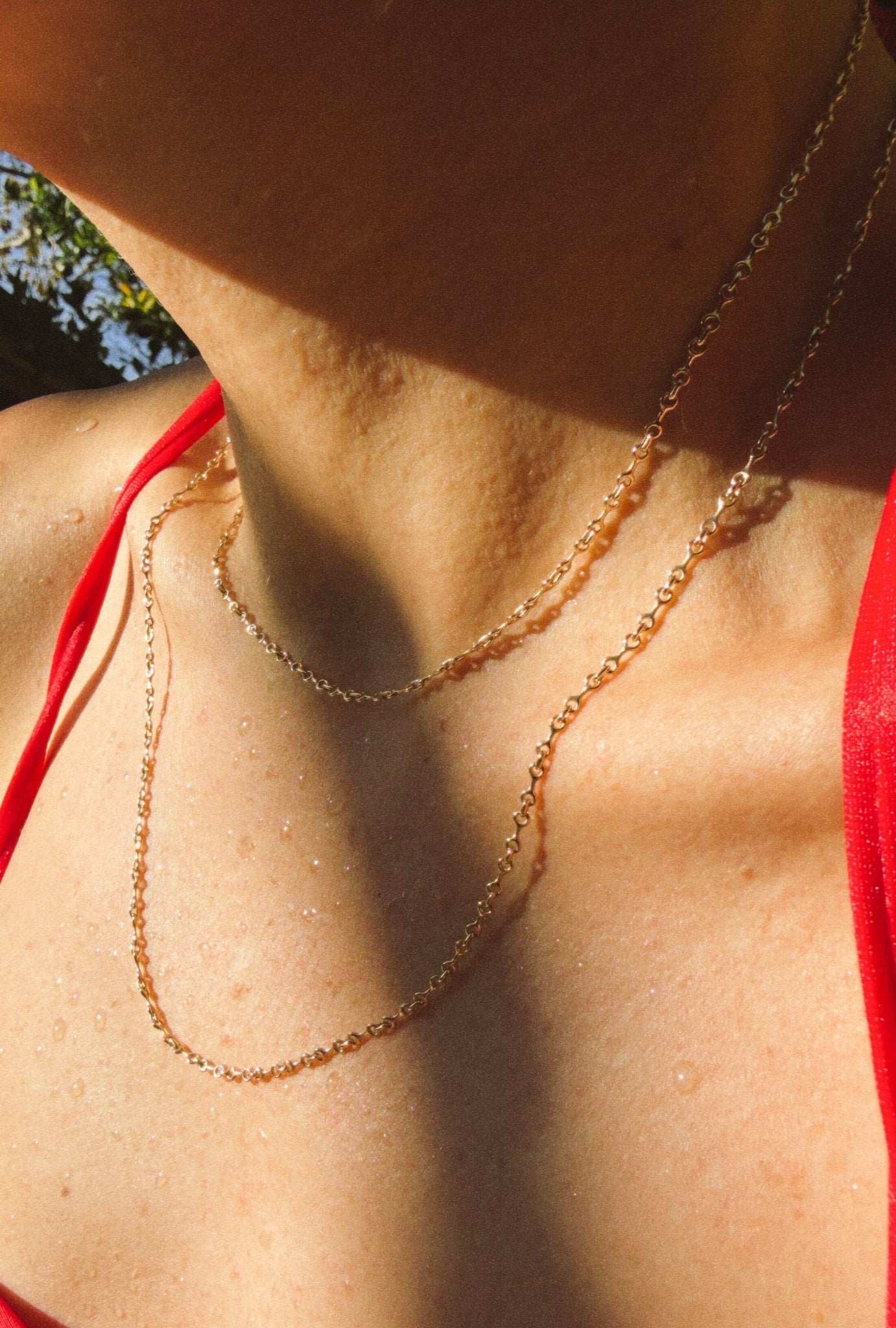 Mini Double Beam Chain Necklace — Gabriela Artigas