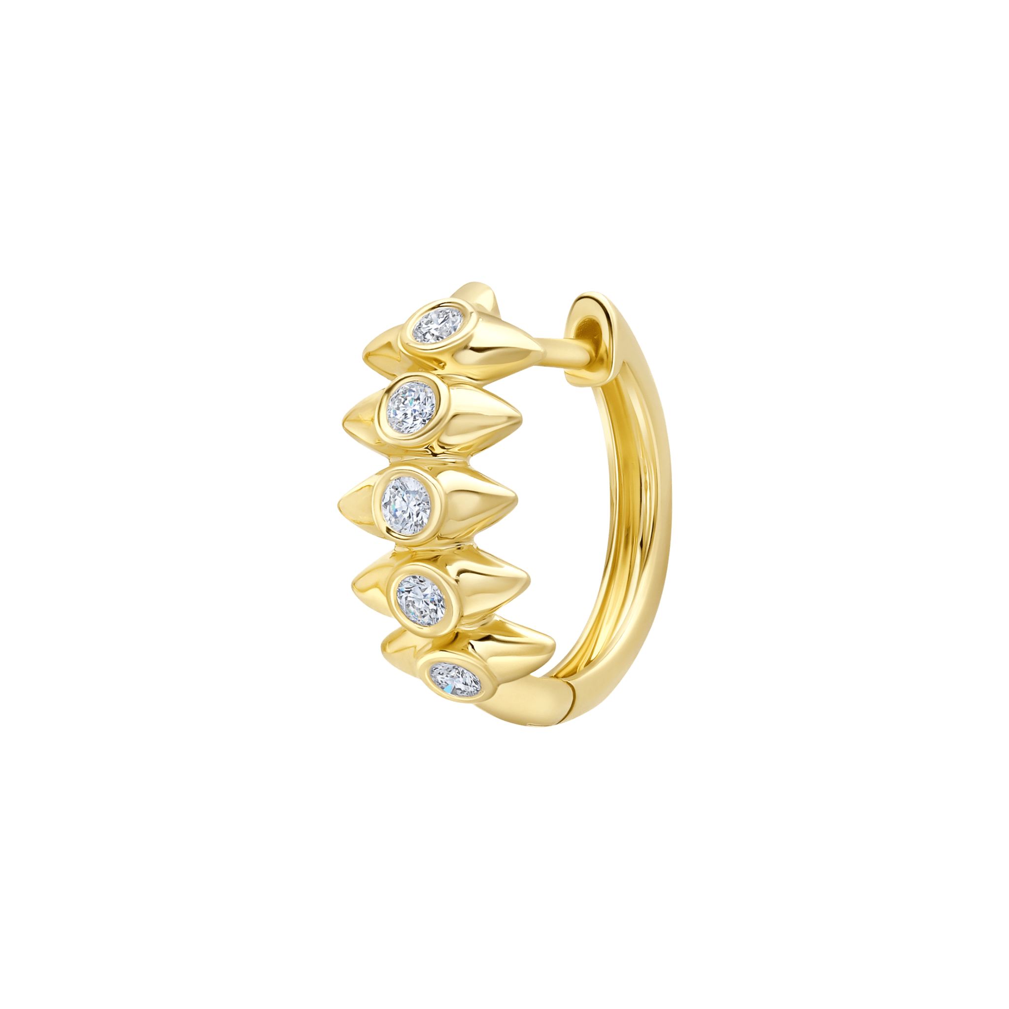 Punta Earrings with White Diamonds - Gabriela Artigas + CO