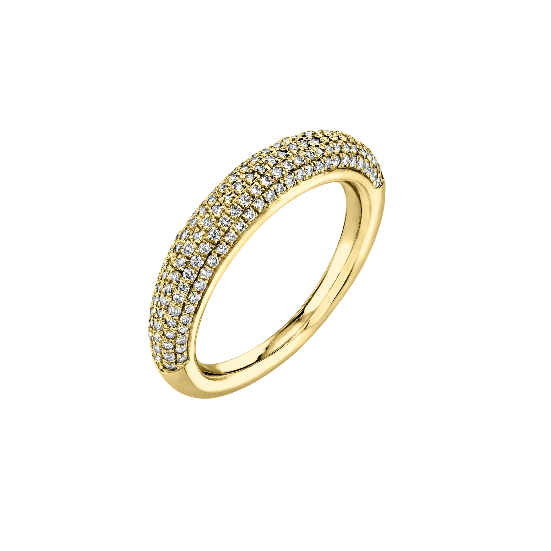 Rising Tusk Ring with Half White Pavé Diamonds - Gabriela Artigas + CO